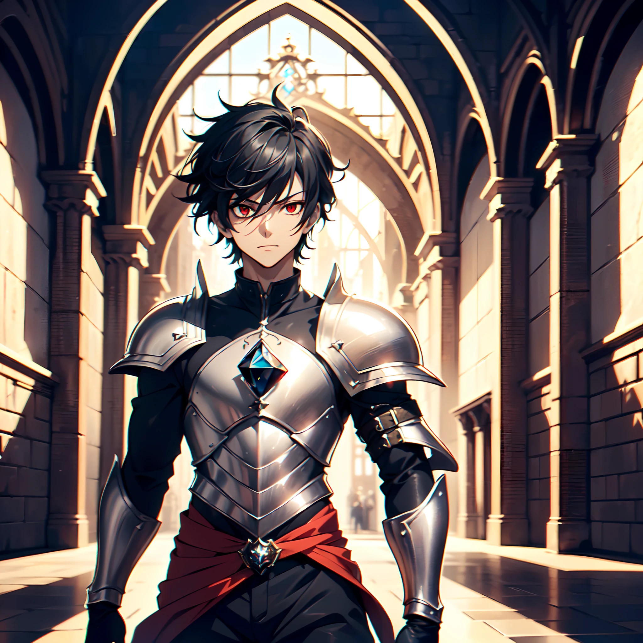 128K Ultra High Definition,
128K Ultra High Quality,
128K Ultra High Resolution,
Best Definition,
Best Quality,
Best Resolution,
Perfectly Detailed,
Perfectly Designed,
Extremely Detailed,
Extremely Designed,
Hyper Detailed,
Hyper Definition,
Hyper Quality,
Hyper Resolution,
Masterpiece,
(((Anime))),
Body Shot,
(((Boy))),
Handsome,
Muscular Body,
(((Black Short Hair))),
(((Red Eyes))),
(((Hyper Detailed & Perfectly Designed With Ultra High Quality White Diamond Warlord Armor))),
(((Inside Of Medieval Royal Palace Background Scenery))),