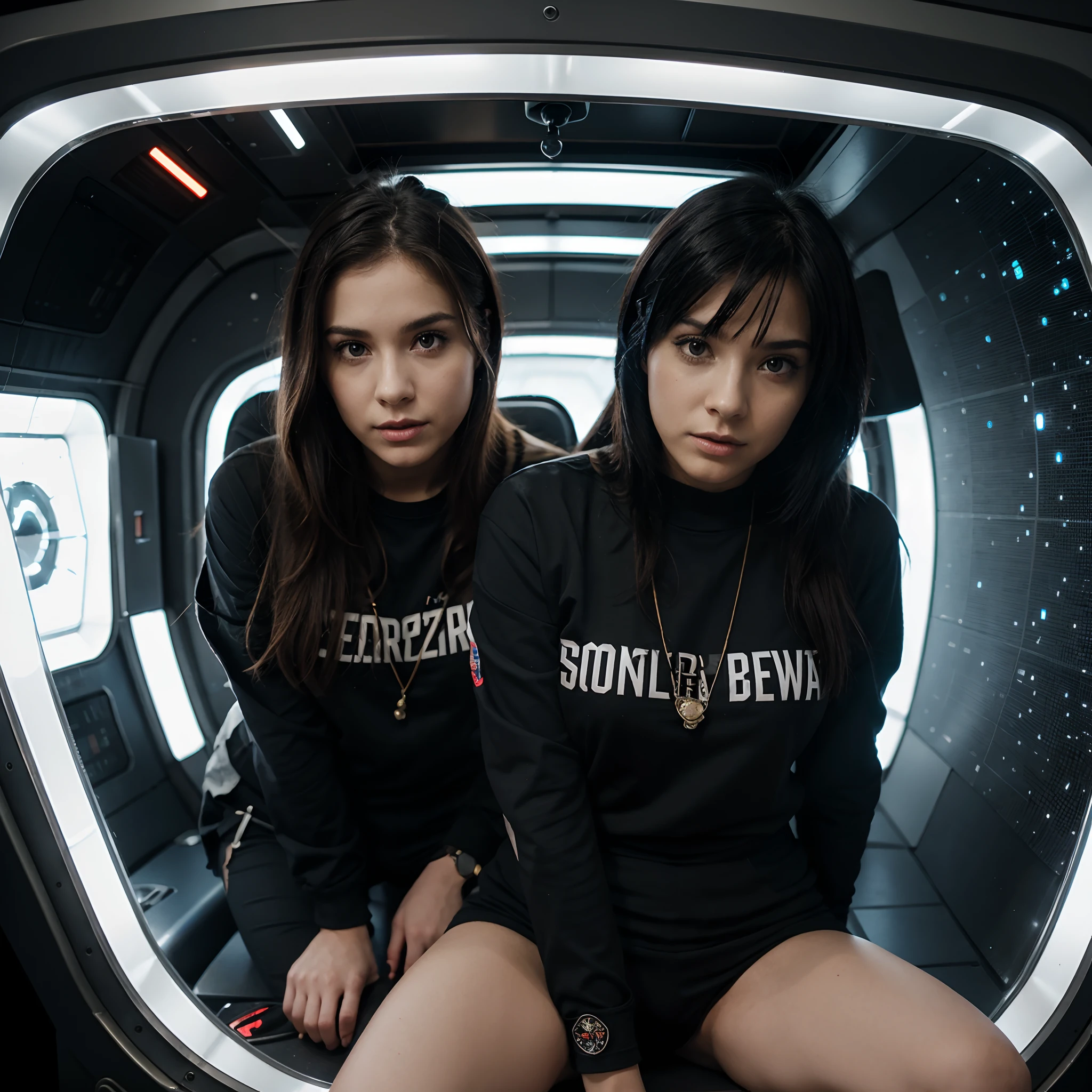 25yo scene apparel on a space ship futuristic scifi