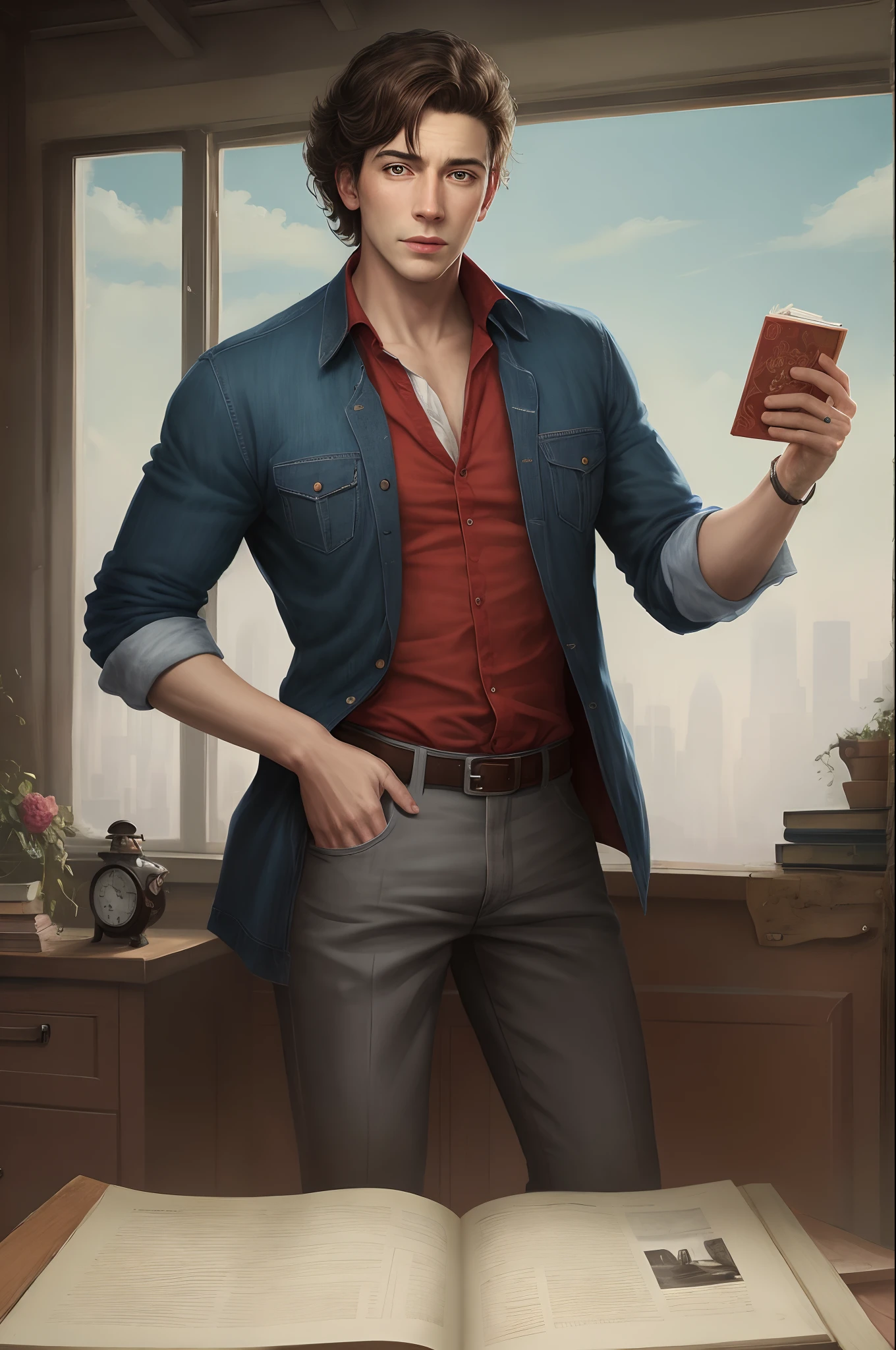 Realistic picture of Ostin from the book Michael vey