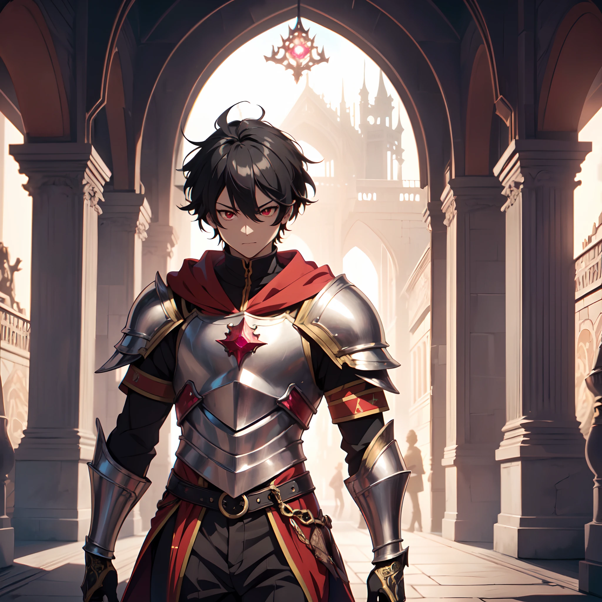 128K Ultra High Definition,
128K Ultra High Quality,
128K Ultra High Resolution,
Best Definition,
Best Quality,
Best Resolution,
Perfectly Detailed,
Perfectly Designed,
Extremely Detailed,
Extremely Designed,
Hyper Detailed,
Hyper Definition,
Hyper Quality,
Hyper Resolution,
Masterpiece,
(((Anime))),
Body Shot,
(((Boy))),
Handsome,
Muscular Body,
(((Black Short Hair))),
(((Red Eyes))),
(((Hyper Detailed & Perfectly Designed With Ultra High Quality Red Ruby Warlord Armor))),
(((Inside Of Medieval Royal Palace Background Scenery))),
