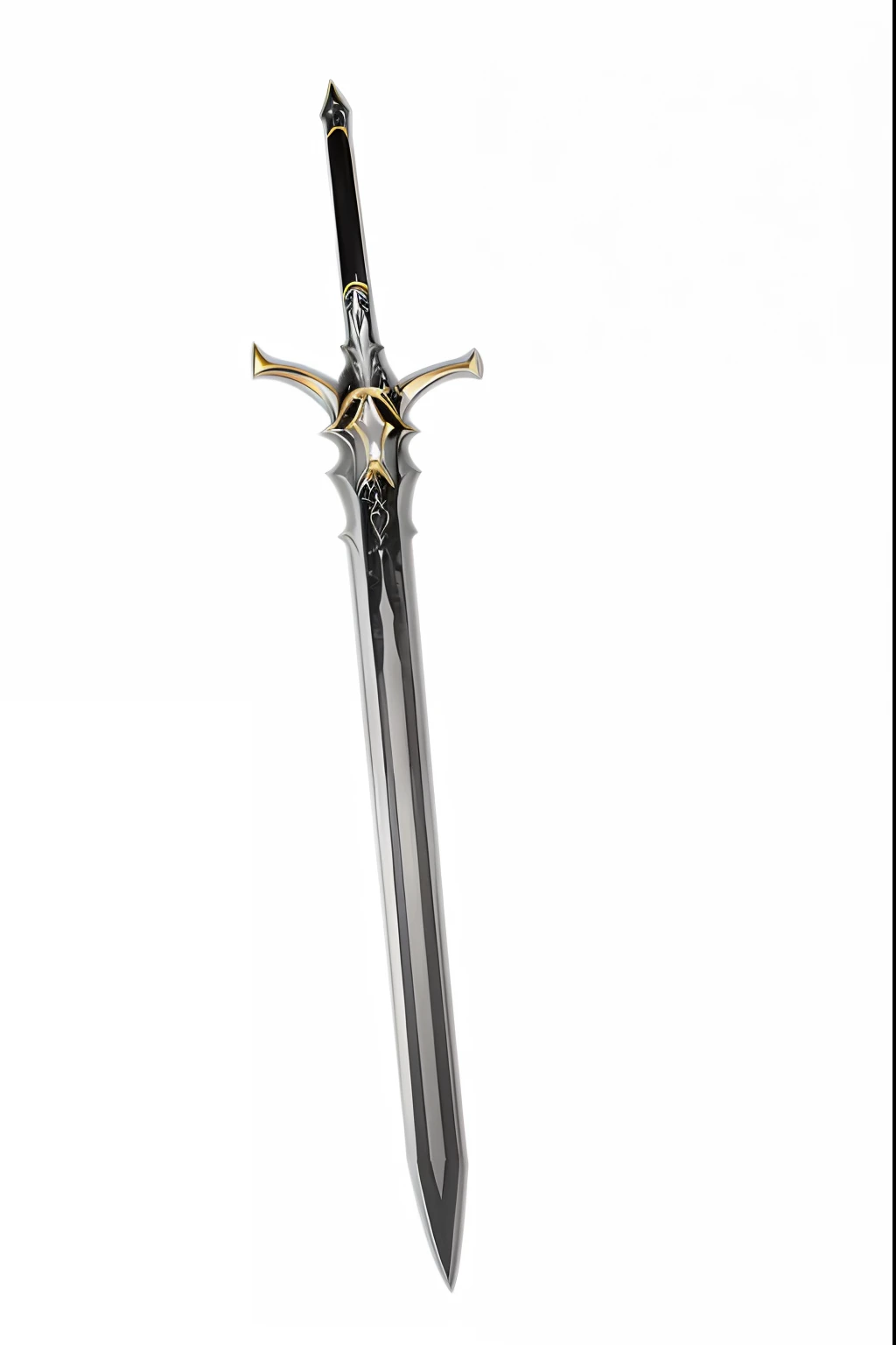 um close up de uma espada com um fundo preto, espada grande, espada de fantasia, Espada de fantasia de guerreiro, Espada longa, espada bonita, espada grande, Espada Brilhante, design de espada, Espada Orkish, espada longa, espada de ferro preto, Espada Ligtt, armored sword blade, Excalibur, Espada de Ouro, espada, espada, Lance realista, arma de fantasia