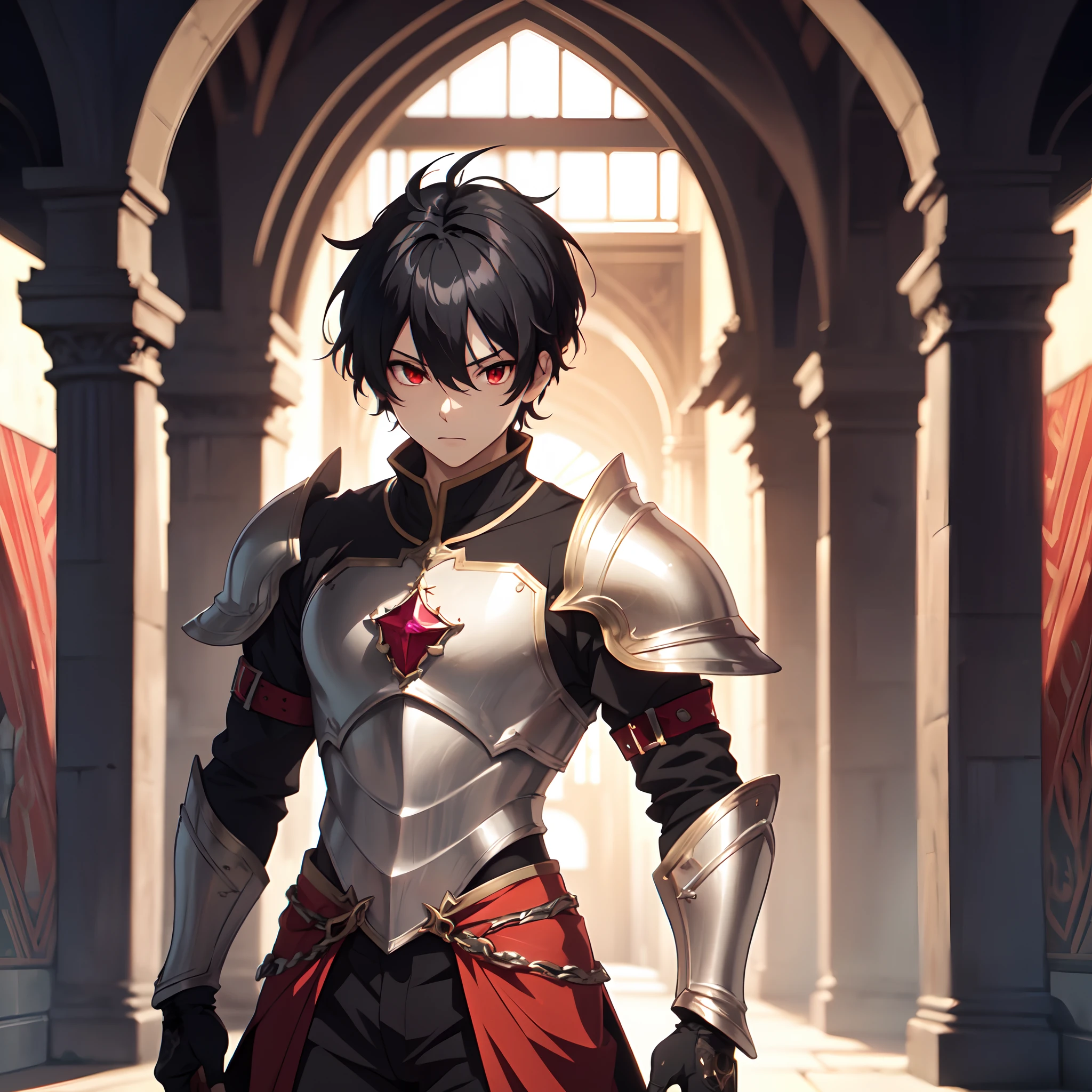 128K Ultra High Definition,
128K Ultra High Quality,
128K Ultra High Resolution,
Best Definition,
Best Quality,
Best Resolution,
Perfectly Detailed,
Perfectly Designed,
Extremely Detailed,
Extremely Designed,
Hyper Detailed,
Hyper Definition,
Hyper Quality,
Hyper Resolution,
Masterpiece,
(((Anime))),
Body Shot,
(((Boy))),
Handsome,
Muscular Body,
(((Black Short Hair))),
(((Red Eyes))),
(((Hyper Detailed & Perfectly Designed With Ultra High Quality Red Ruby Warlord Armor))),
(((Inside Of Medieval Royal Palace Background Scenery))),
