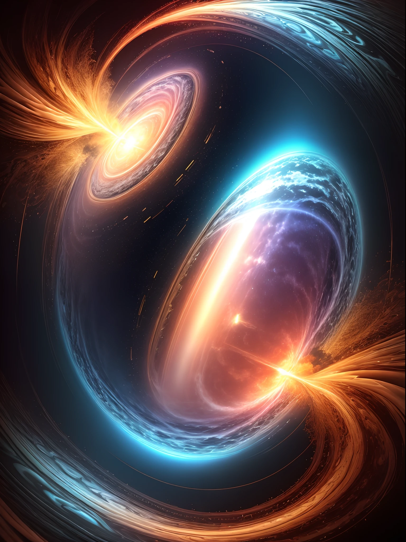 A VIVID WALLPAPER THAT DEPICTS A SUBLIMINAL MESSAGE THAT THE FIRMAMENT IS REAL