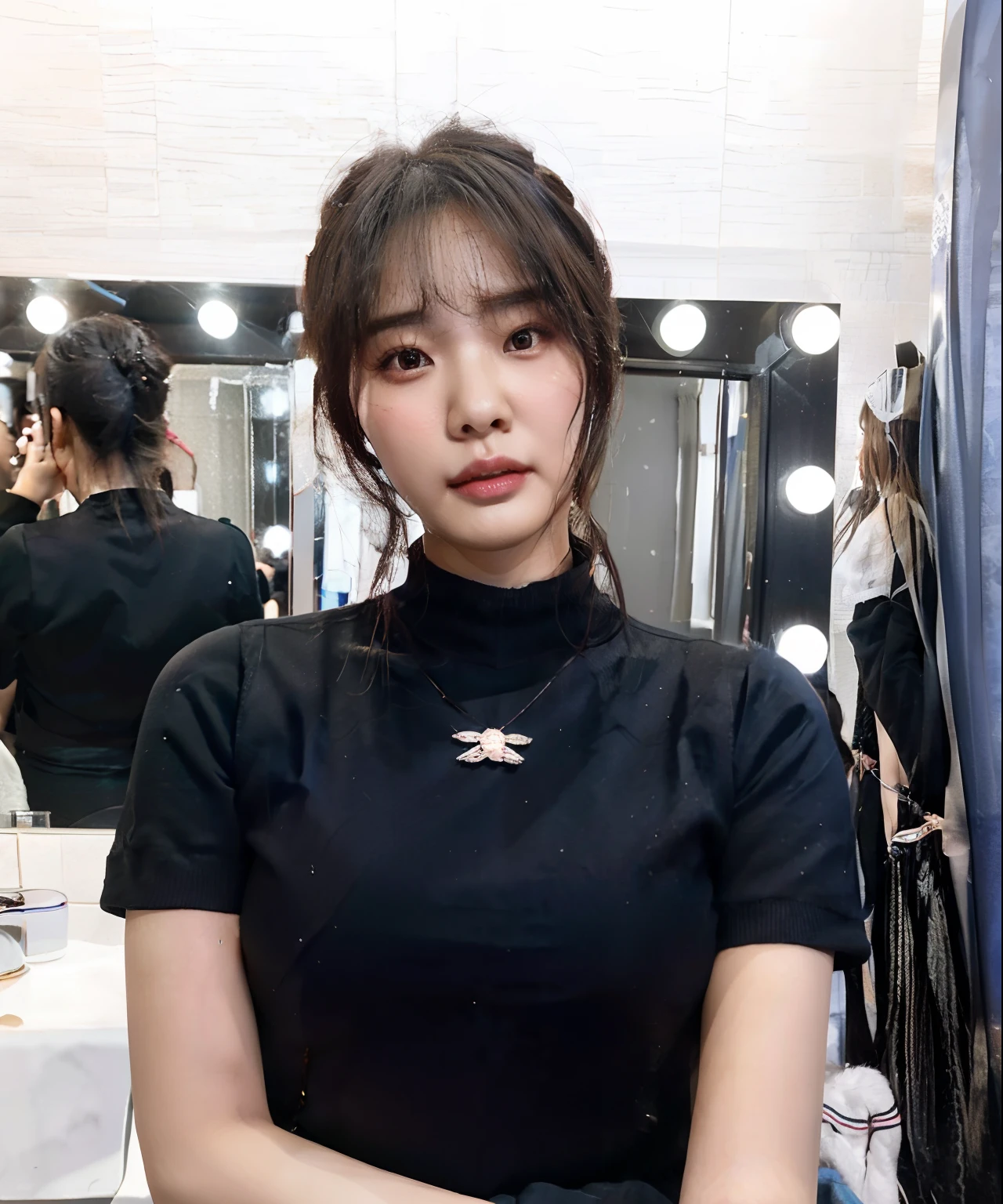 There's a woman standing in front of a mirror with a camera, Lee Ji-eun, Lee Ji - Eun, Heonhwa Choe, Jiyun Chae, Parque Ji-min, Wenfei Ye, Jaeyeon Nam, Gongbi, Hermosa mujer surcoreana, Hermosa joven coreana, hwang se - on
