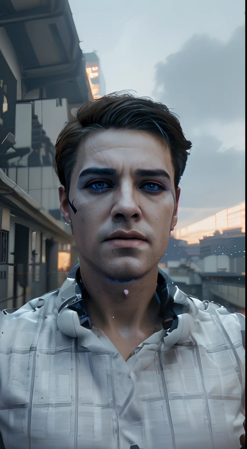 change background cyberpunk handsome boy,realistic face,8k,ultra realistic