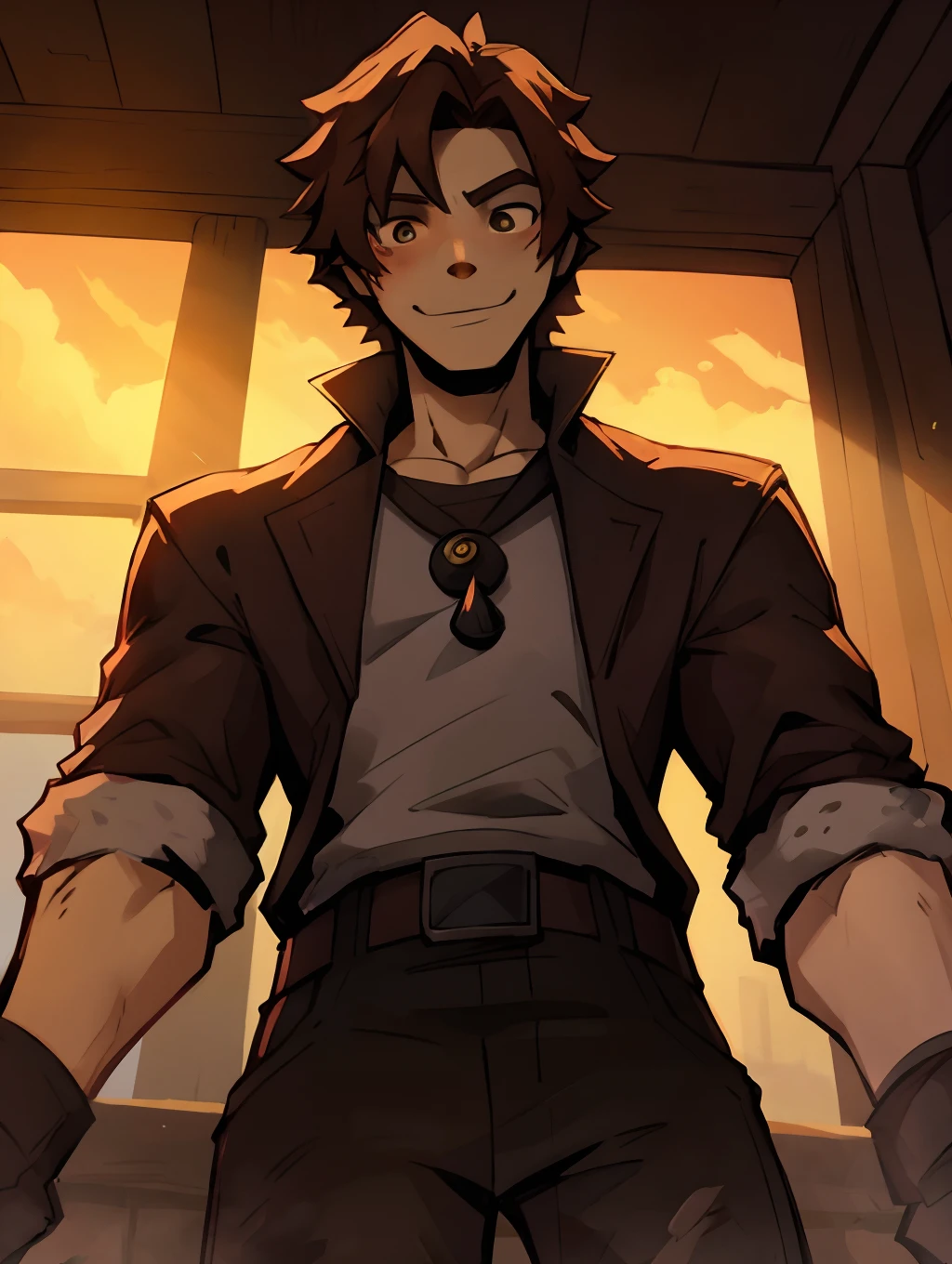 Mapache, Joven ,Light brown hair ,Personas masculinas,Q Version, Adolable, De pie, Obras maestras maestras, A high resolution,8k,Antecedentes detallados,Alta calidad,Libido chico,(((solo))),(costuras en los antebrazos y en el cuello plsudadera morada con capucha ,Los descalzos:0.6),Mirando a Viewert,view angle,desde arriba,dreamlike,magica,Baiyun,(warm light source:1.2),cielo superior,en las nubes,A happy expression,Shorter pants