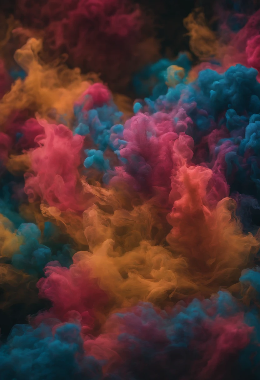 Bold neon colors, Splash Art, Splattered neon colors, (Iridescent glowing smoke) ((Motion Effect)), Best Quality, Wallpaper Art, nffsw, Center Image, M Schiffer Art, ((Flat color)), (cel-shading style) Very bold neon colors, (High color saturation) sloping, Psychedelic environment