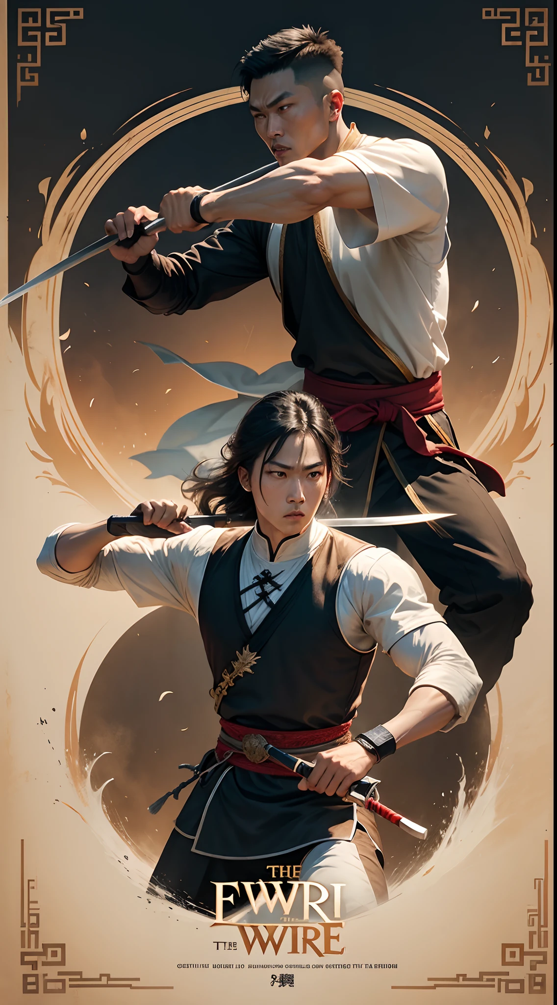 The sword，big sword，epee，Chinese martial arts，filmposter