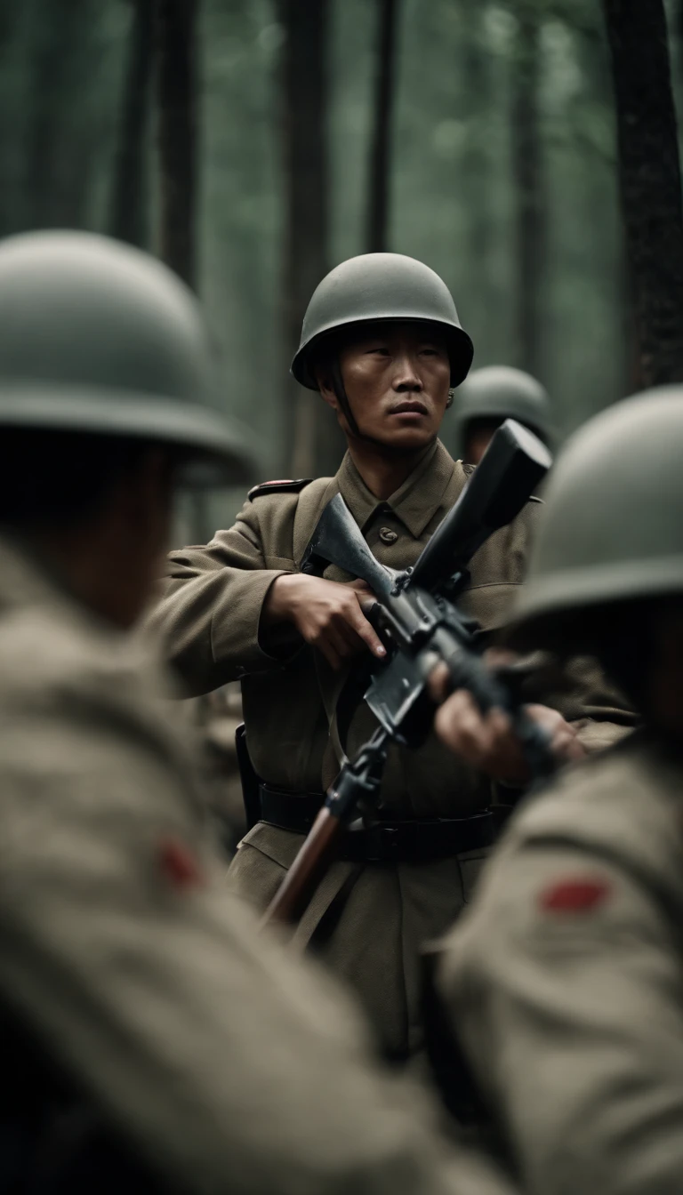 Japan soldiers commit atrocities on Chinese corpses