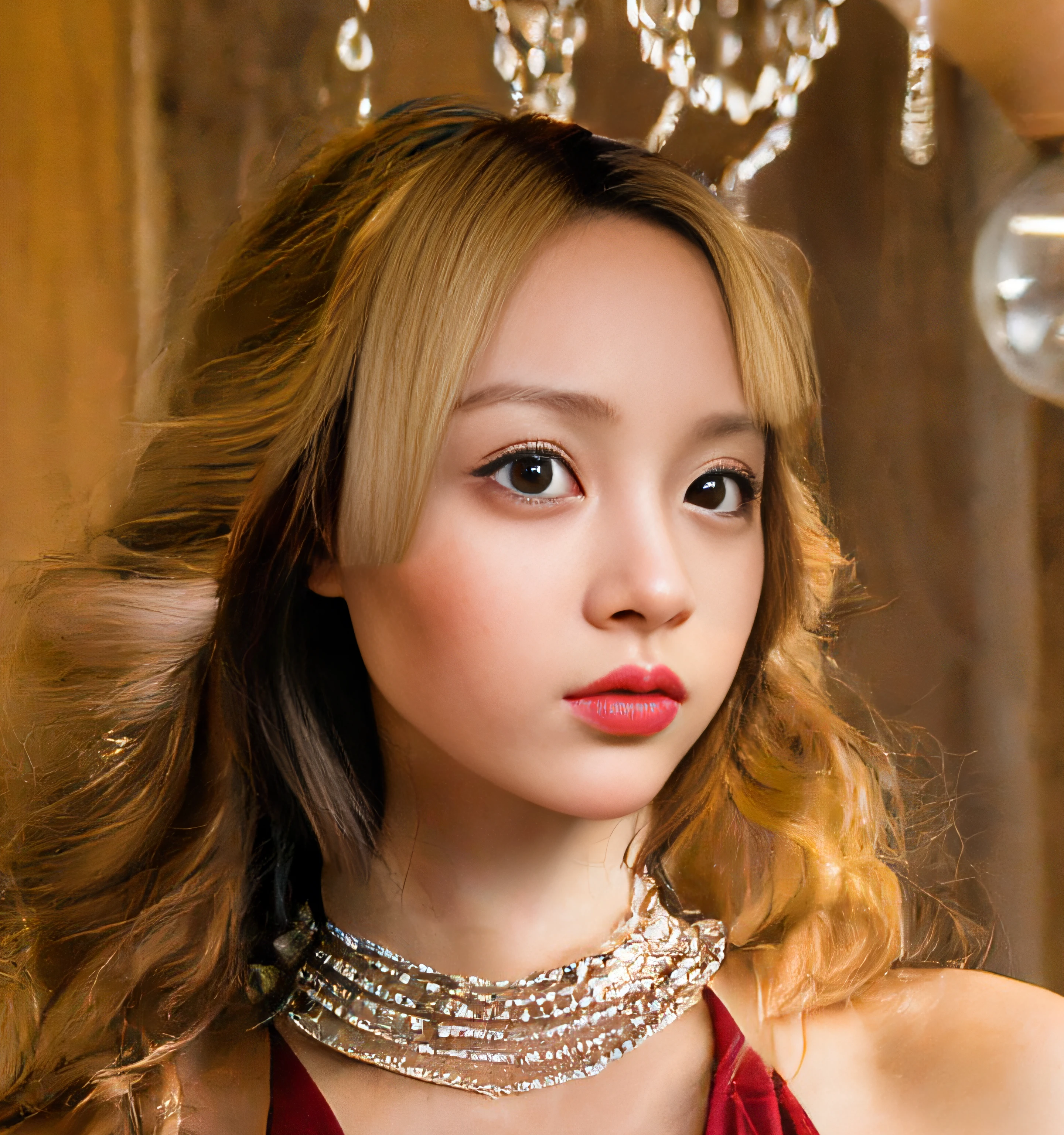 Forehead、Change the hairline to blonde