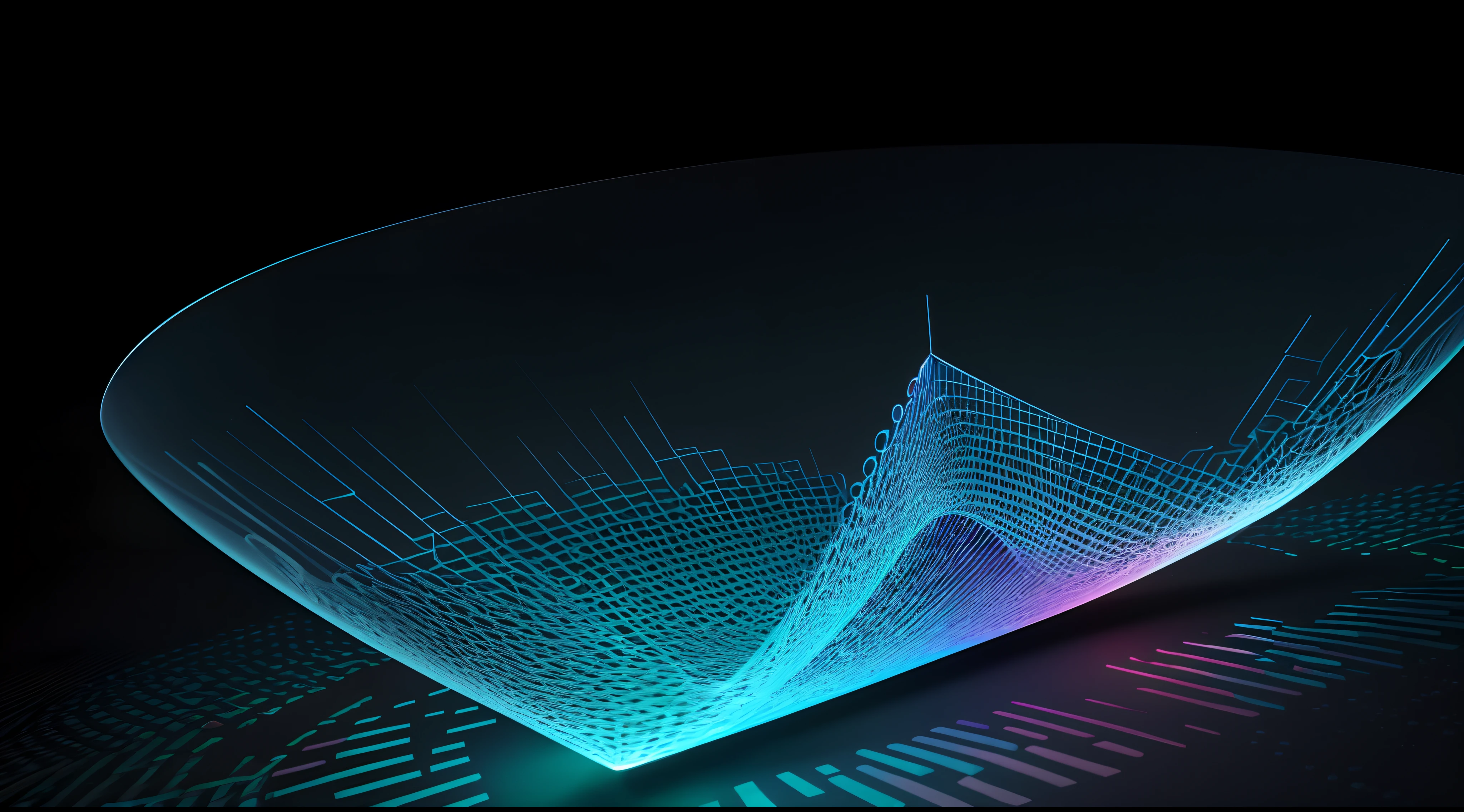 Engaging 3D visualization featuring stunning graphs、glinting