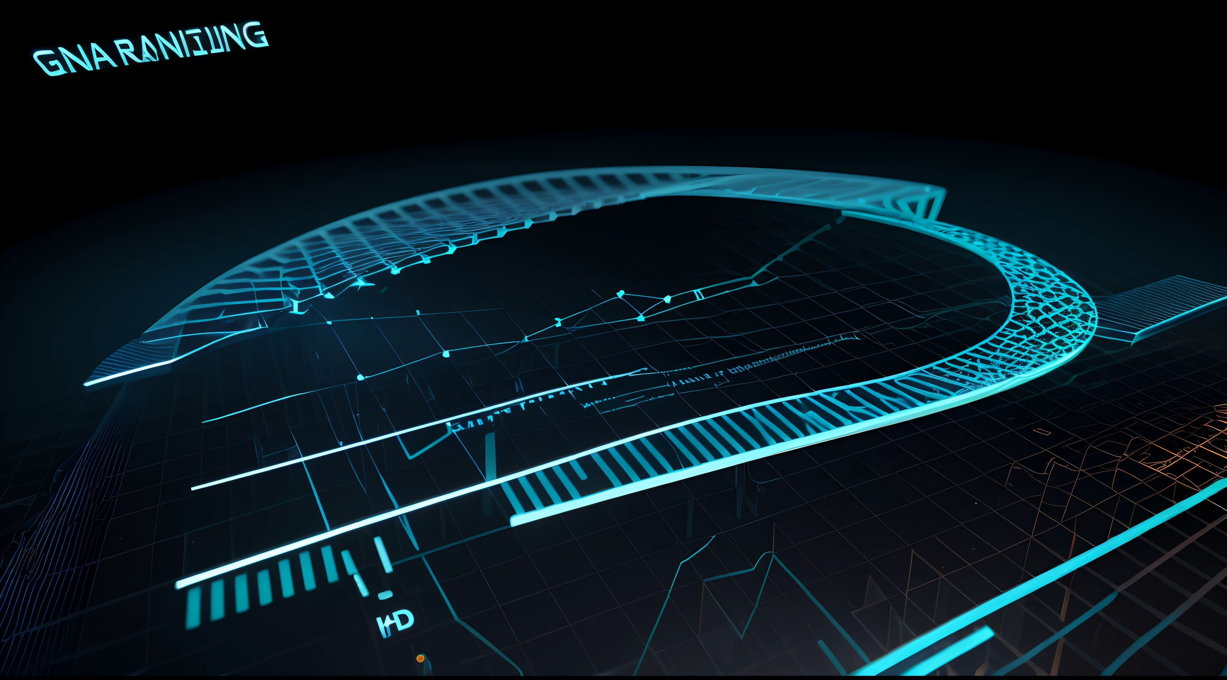 Engaging 3D visualization featuring stunning graphs、glinting