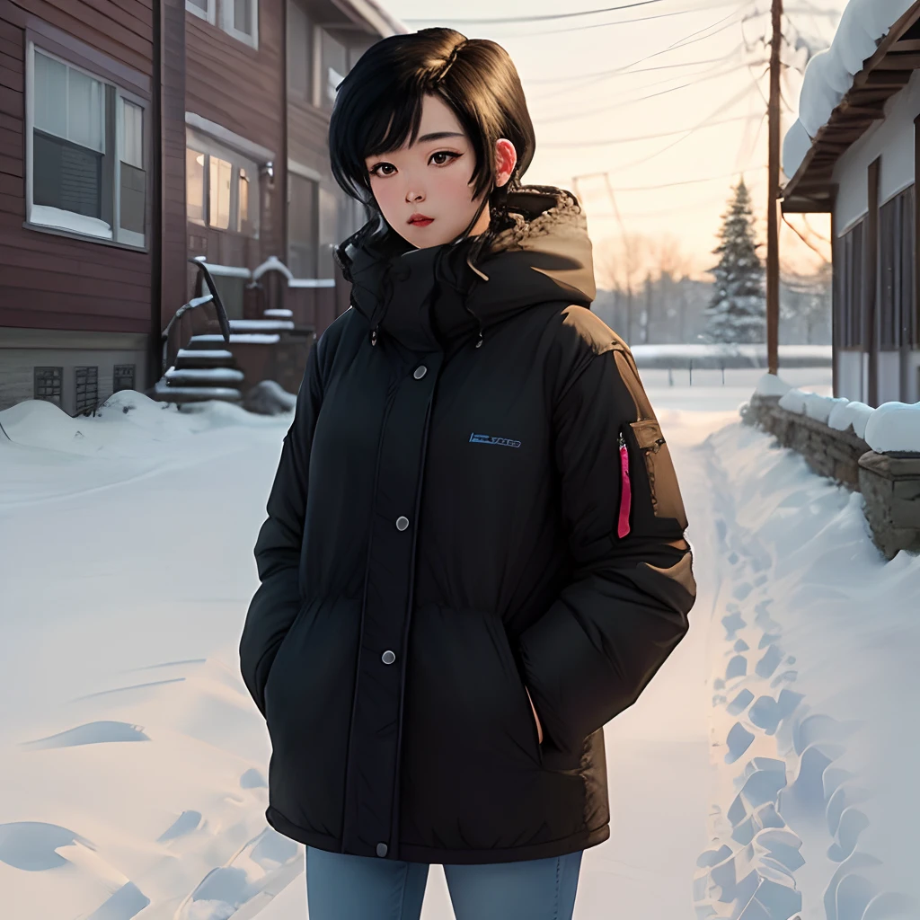 Snow Black Hair Long