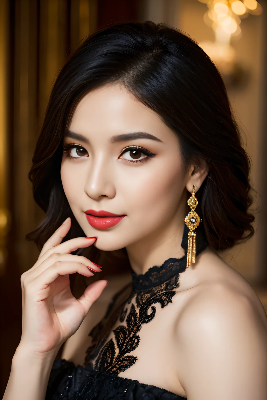 Highest quality, 8K, masterpiece :1.3)), whole body, Sharp focus :1.2, Beautiful woman with perfect figure :1.4, Slim Abs :1.2, ((Dark brown hair, Big Breasts :1.2)), (masterpiece:1.3), (8K, Photorealistic, Raw photo, Best image quality: 1.4), Japanese schoolgirl、(Random Hairstyles:1.2)、Cleavage:1.2、Super detailed face、Attention to detail、double eyelid、Put your chest together、Sharp focus:1.2、Beautiful woman:1.4、Light brown hair、Highest quality、masterpiece、Ultra-high resolution、(Photorealistic:1.4)、Highly detailed and professionally lit smile、
 Vintage Fashion, Classic beauty, Elegant hairstyle, Red lipstick, Detailed facial features, Expressive eyes, Well-defined eyebrows, Stylish clothing, Retro Accessories, High Contrast, Dramatic lighting, Cinematic atmosphere, Nostalgic atmosphere, Soft Focus, Sophisticated charm, Attractive pose, Pearl Necklace, Cigarette Holder, Timeless elegance, Film noir atmosphere, A captivating presence, Black Satin Dress, Tailored silhouette, Movie actress, Romantic charm, Captivating Gaze, Vintage background, intricate lace detailing, vintage car,, Old Hollywood charm, Impressive composition, Reminiscent of a bygone era, A bit of mystery, Timeless beauty, Movie star quality, Strong and independent, Brightness and confidence, Mysterious Smile, The Charm of the Femme Fatale, A timeless portrait, Chiaroscuro lighting, Retro Hairstyles, Long Hair, Highly detailed face,whole body写真