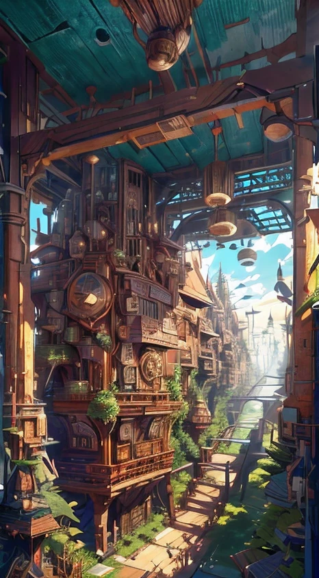 (Ultra detailed), (Masterpiece), (Best quality), (Very detailed CG unit 8K wallpaper), A man in a gas suit explores an abandoned city, Follow this path, polluted, Abandoned, (Green sky), unnoticed, dawn, concept-art, (Small growth of tiny shiny fungi, roots, spore, Polluted air), (Green sky), Dark, Post-apocalypse, Cinematic, Highly detailed, stylized wallpaper