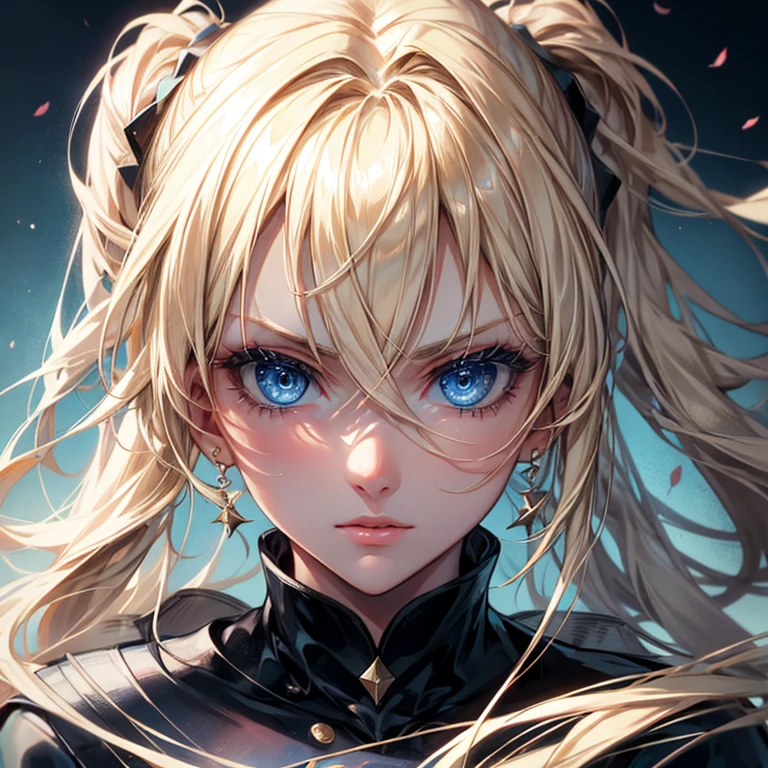 a blond,Beautuful Women,blue eyess,Challenging look