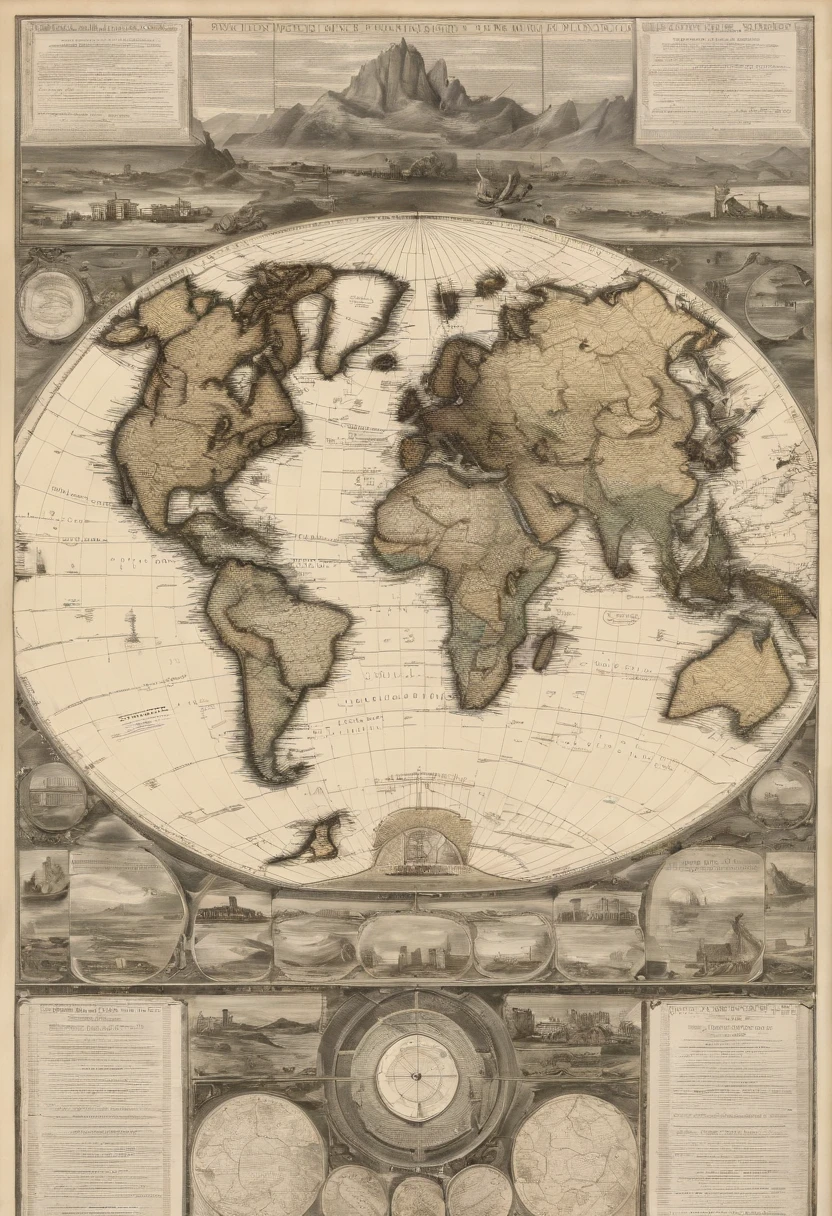 Map of the most famous climatic zones in the world,Wild Map, Face to face with the world map,Insanely super detailed, very accurate and detailed,Highly detailed map, Exquisite 3D maps, Continents with detailed white rings、Surrounded by a continent of white rings、A continent shrouded in white、A continent shrouded in white