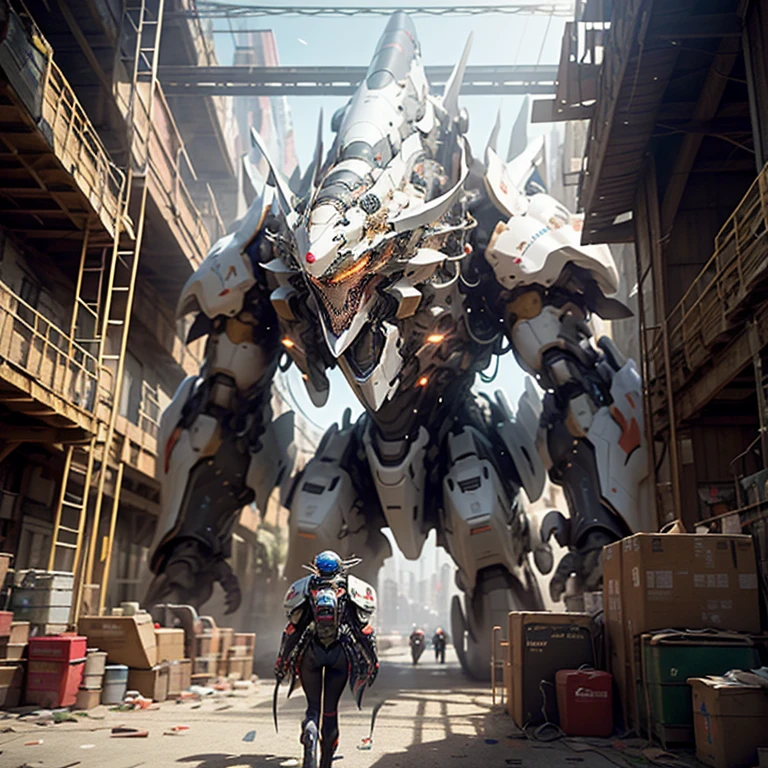 ((Best quality)), ((masterpiece)), (highly detailed:1.3), 3D, Pretty, (cyberpunk:1.2), In Space, Nebula, holding_weapon, (1Female mecha: 1.3), facing the audience, huge mech in the shape of a huge orangutan, glowing eyes, full body, (flying, diving down, dynamic, Motion Blur: 1.4), (Giant Mech Wings: 1.6), Look Up, glowing_eyes, Mecha, Panorama, Earth, Nebula, Space, Particle, Reality, HDR (High Dynamic Range), Ray Tracing, NVIDIA RTX, Super Resolution, Unreal 5, Subsurface Scattering, PBR Textures, Post-Processing, Anisotropic Filtering, Depth of Field, Maximum Sharpness and Sharpness, Multi-layer Textures, Albedo and Specular Maps, Surface shading, Accurate simulation of light-material interactions, Perfect Proportions, Octane Render, Two-tone illumination, Large aperture, Low ISO, White balance, Rule of Thirds, 8K RAW, High Performance Sub-Pixel, Subpixel Convolution,