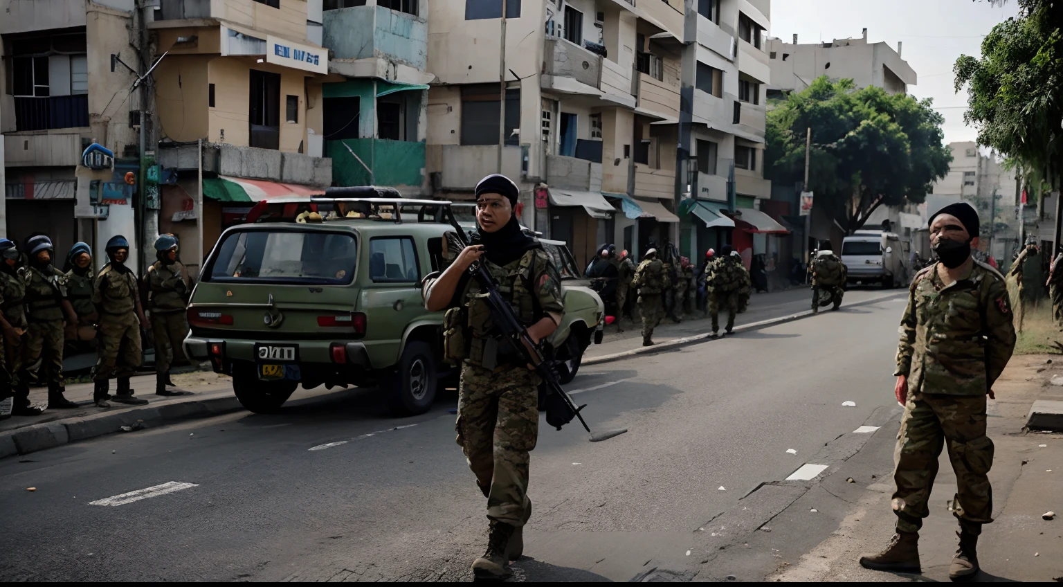 Tentara palestina sedang menuju Medan perang