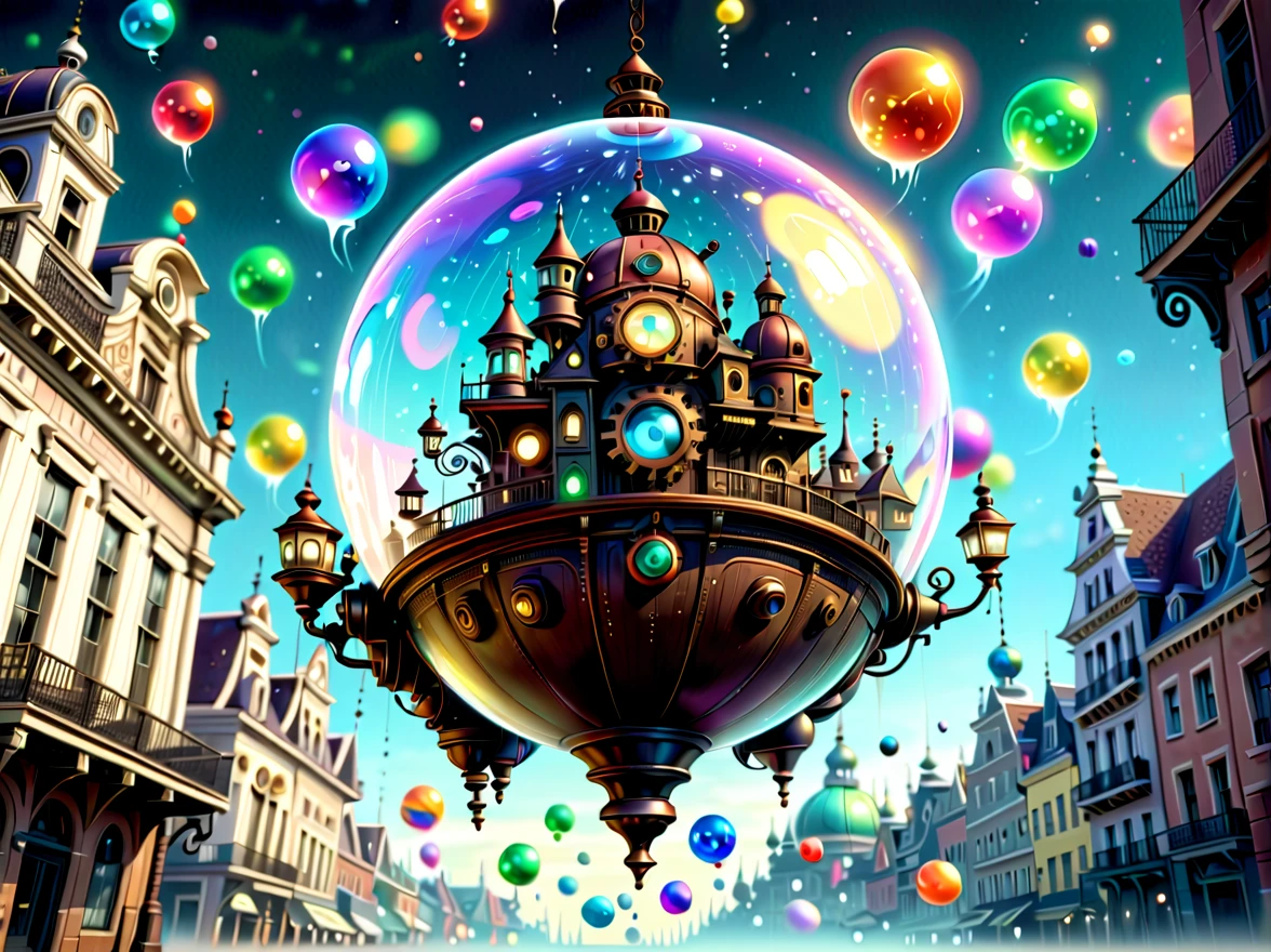 (((Pixar style:1.5))), (((fused steampunk and rococo architecture:1.3))), (((flying in the sky:1.2))), dynamic angle, ((sparkling light ball with falling down:1.2)), glace and beautiful wish, dark rich colors of beautiful pixel glow, (((intricate insane details:1.3))), (((intricate fine details:1.3))), (((beautiful sad masterpiece:1.3))), very detailed and complex digital paint, (((nice detail quality:1.3))), (((intricate insane details:1.3))), (((intricate fine details:1.3))), (((beautiful sad masterpiece:1.3))), very detailed and complex digital paint, (((nice detail quality:1.3))), envision a vibrant and detailed rendering,