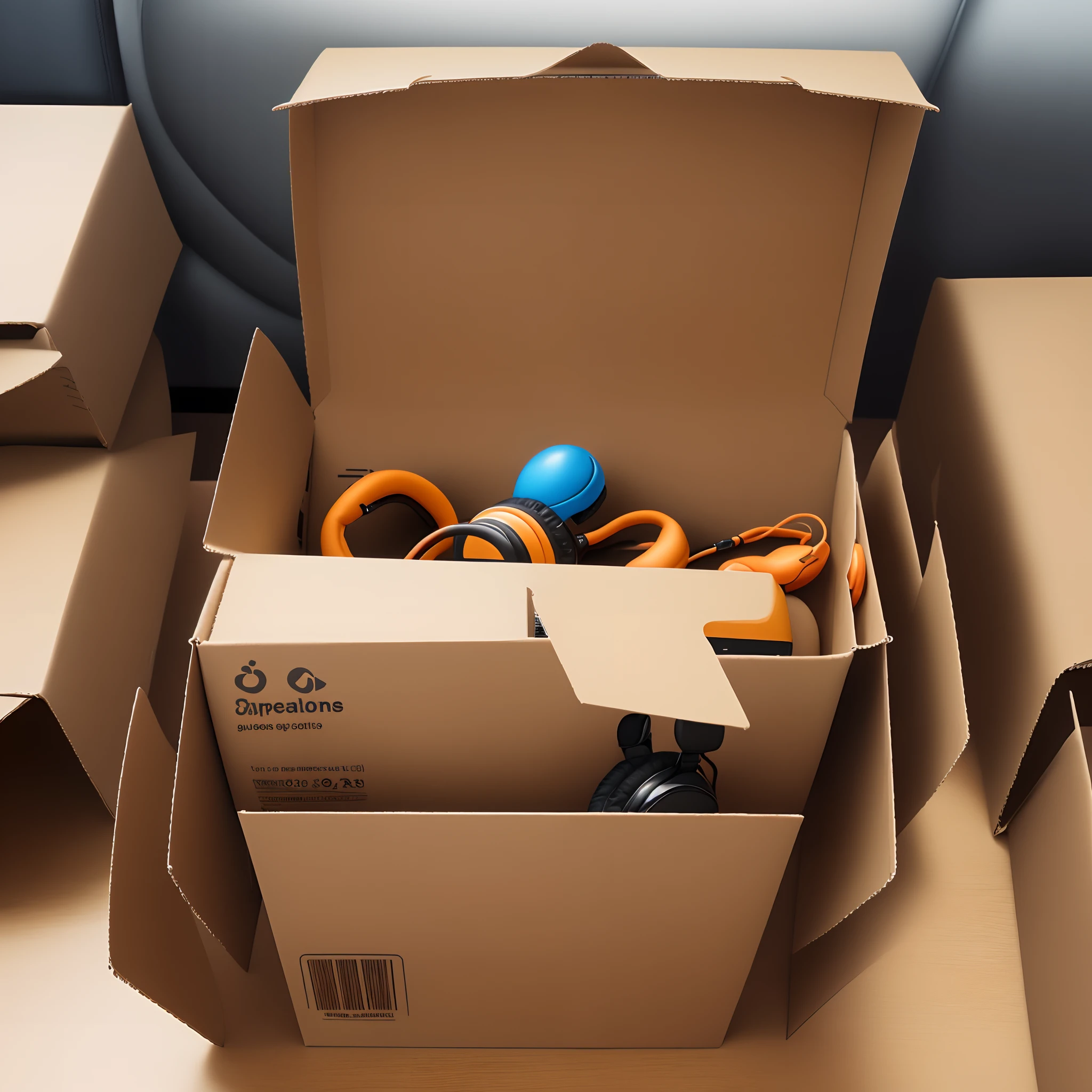 Eau　ear phone　Cardboard