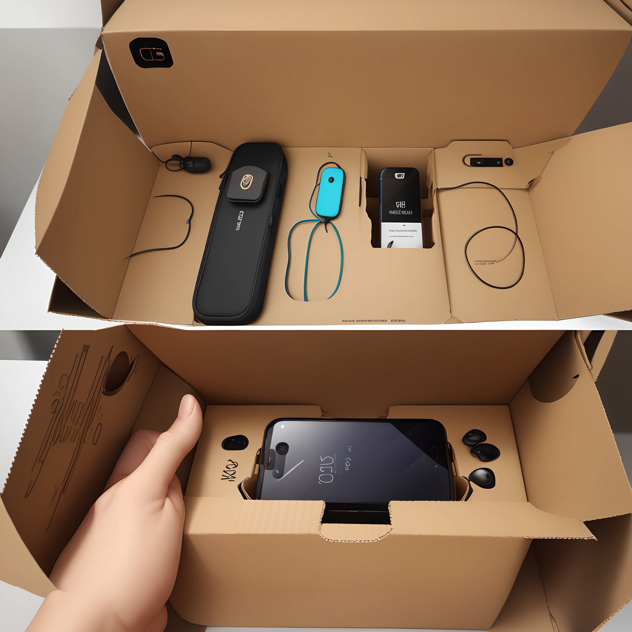 Eau　ear phone　Cardboard