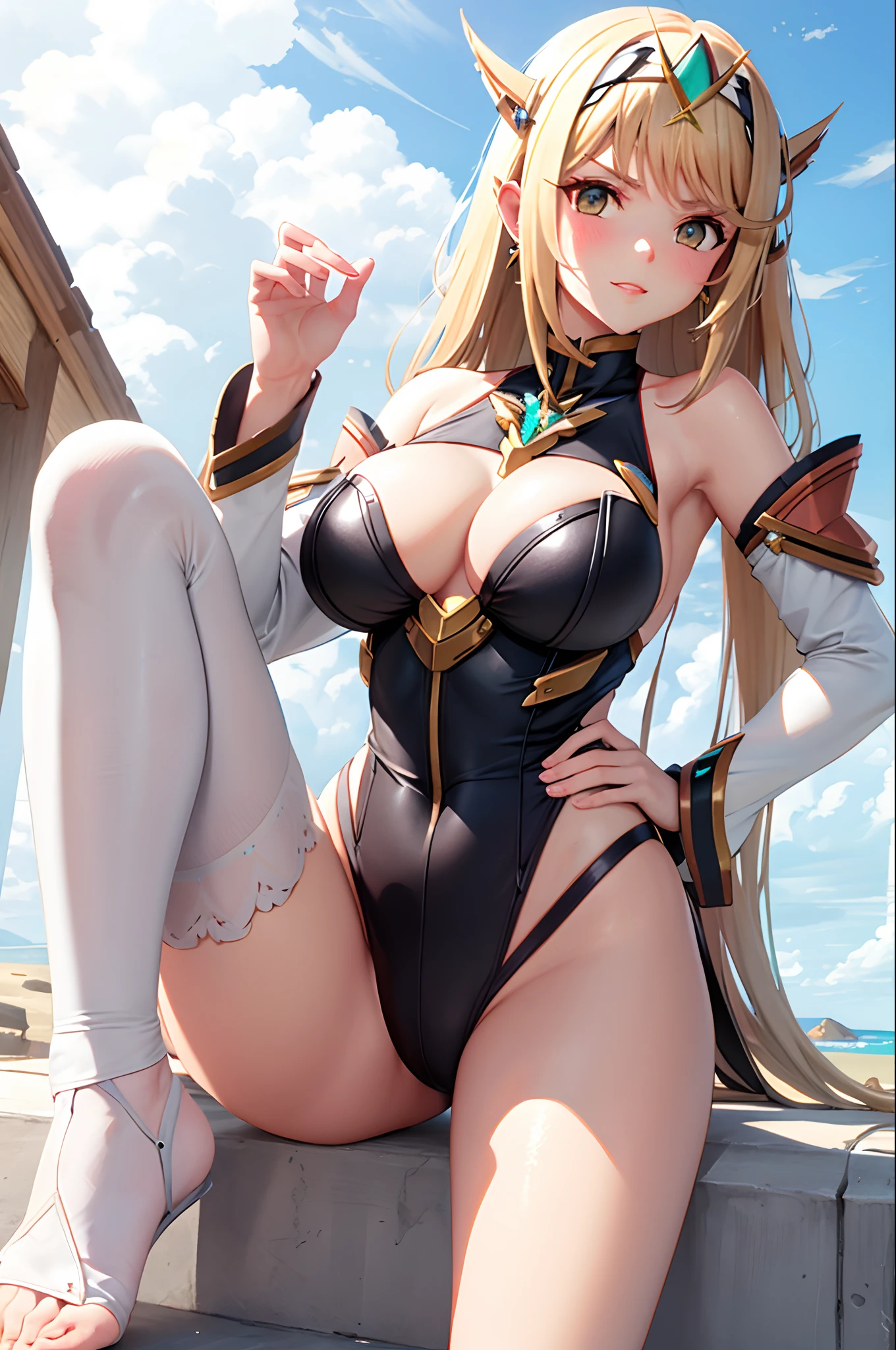 Giantess mythra feet from xenoblade