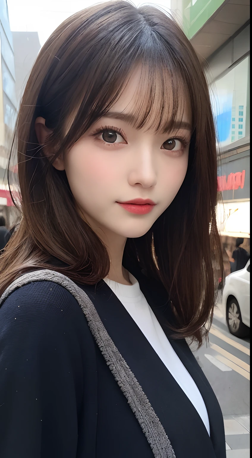 Tabletop, highest quality, shape, Very detailed, finely, High resolution, 8k wallpaper, 完璧なダイナミックな構shape, Beautiful and exquisite,ランダムなcute髪,,Natural color lip、20-year-old girl、cute、Looking into the camera,Always blur the background,Perfect and beautiful face,Slim face and figure,Big eyes、Putting on gal makeup,Small face,Shooting from below、Blurred Background,Elegant feminine face、Cyberpunk Fashion、smile、Change pose randomly、Randomly change the shooting angle and position、Playing in the park