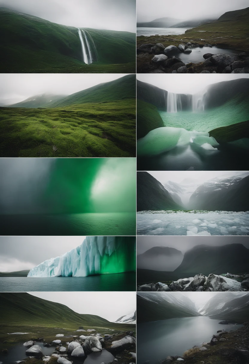 Beyond Antarctica、Go to the Garden of Eden、Beyond Antarctica、There is a green paradise, paradise、ice wall、The border between the ice wall and the green paradise、The border between the ice wall and the green paradise