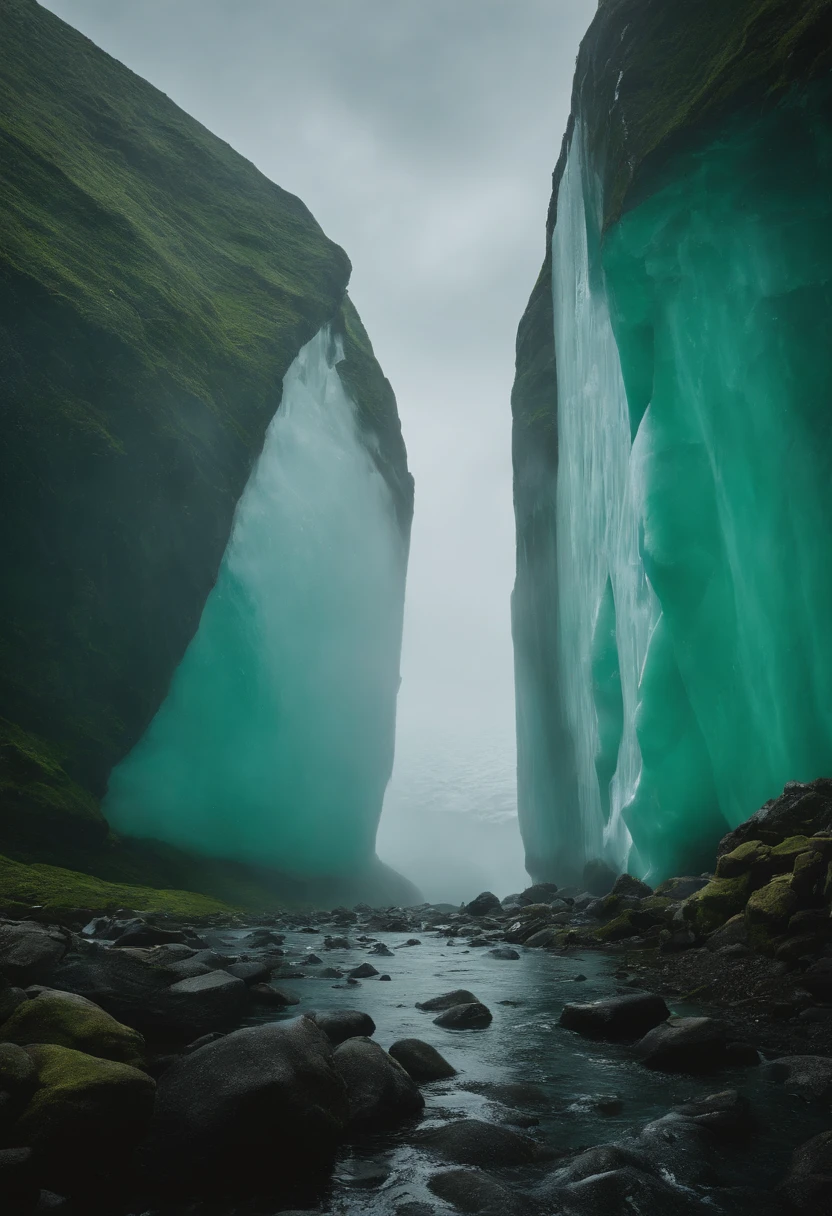 Beyond Antarctica、Go to the Garden of Eden、Beyond Antarctica、There is a green paradise, paradise、ice wall、The border between the ice wall and the green paradise、The border between the ice wall and the green paradise
