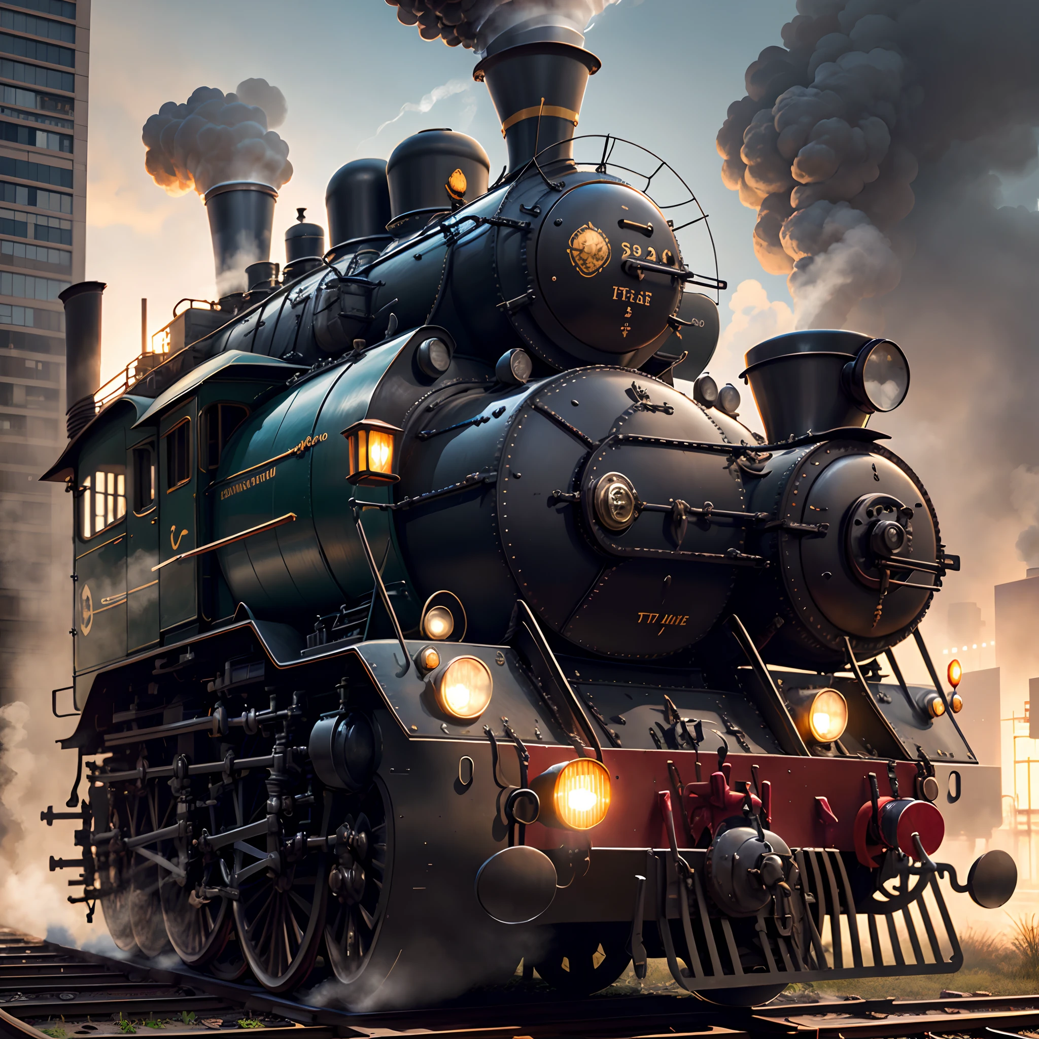 Powerful SL steam locomotive