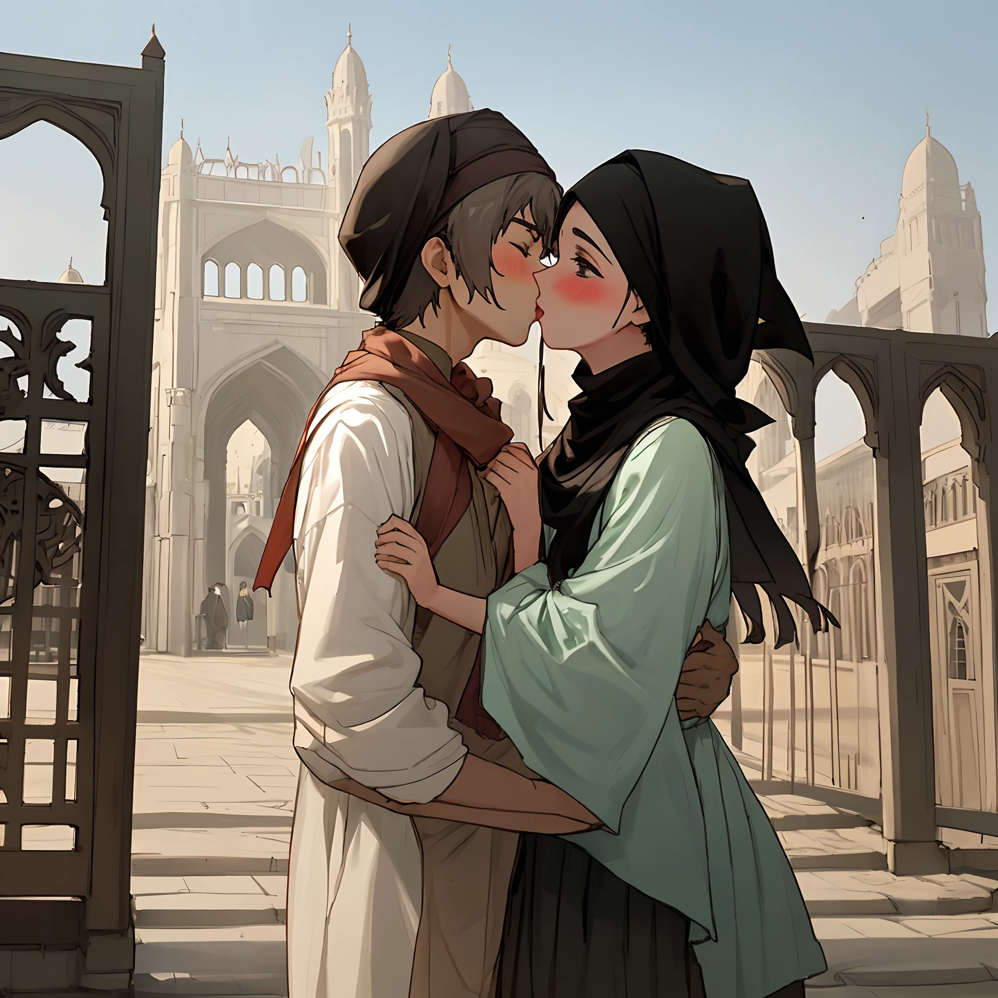Kiss in aligarh muslim university centenary gate