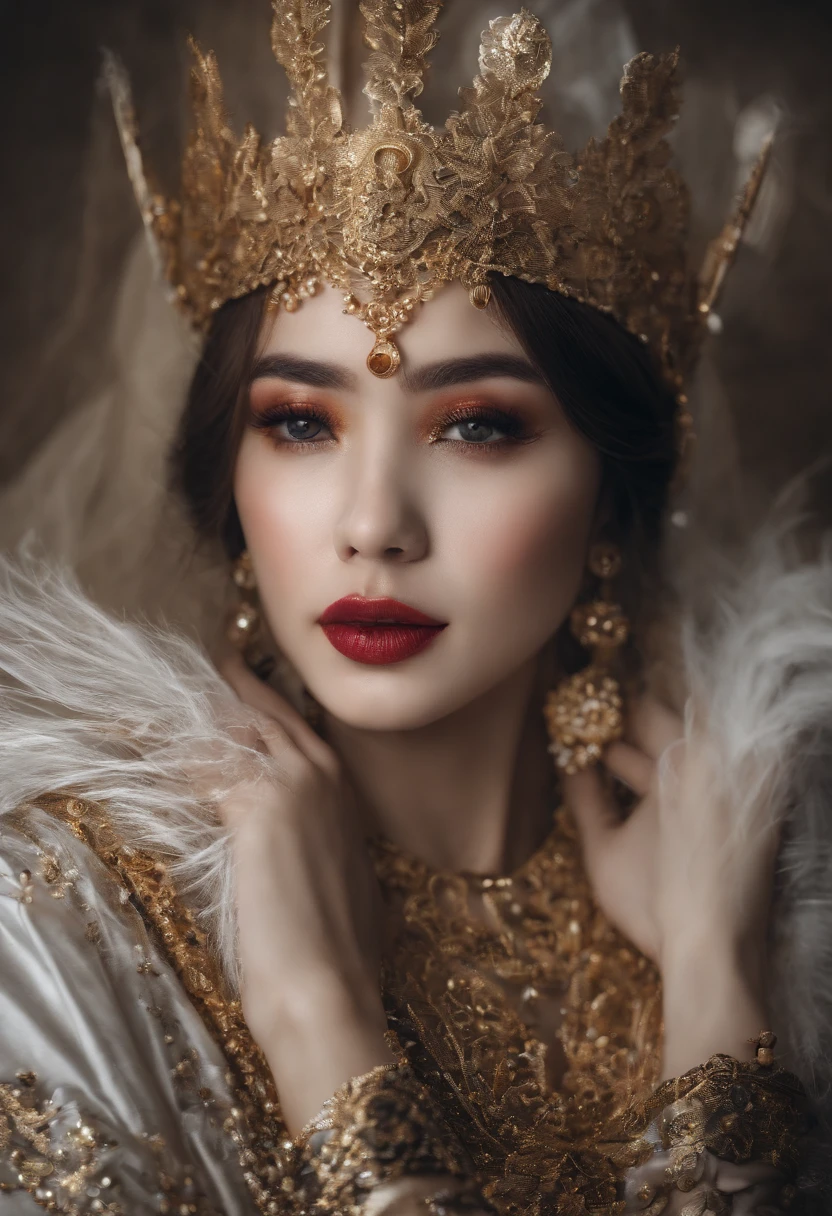8K original photos,best qualtiy,tmasterpiece,超高分辨率,(zentangle,mandalas,Tangles,entangled),a color,(realisticlying:1.4),Perfect NwsjMajic,RAW photogr,1girll,Tall women,being thin,Slim_Legs,独奏,(perfect body type),holy rays,gold foil,Gold leaf art,glitter drawing,(full bodyesbian),A female paladin dressed in full body,Eagle decoration,white fluff,Surrounded by soldiers,A mighty march,Sparkle, Cinematic lighting, Ray tracing,Slender figure,beautiful female warrior