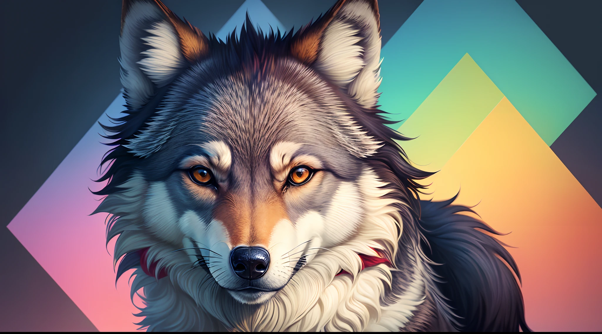 Wolf geometry icon