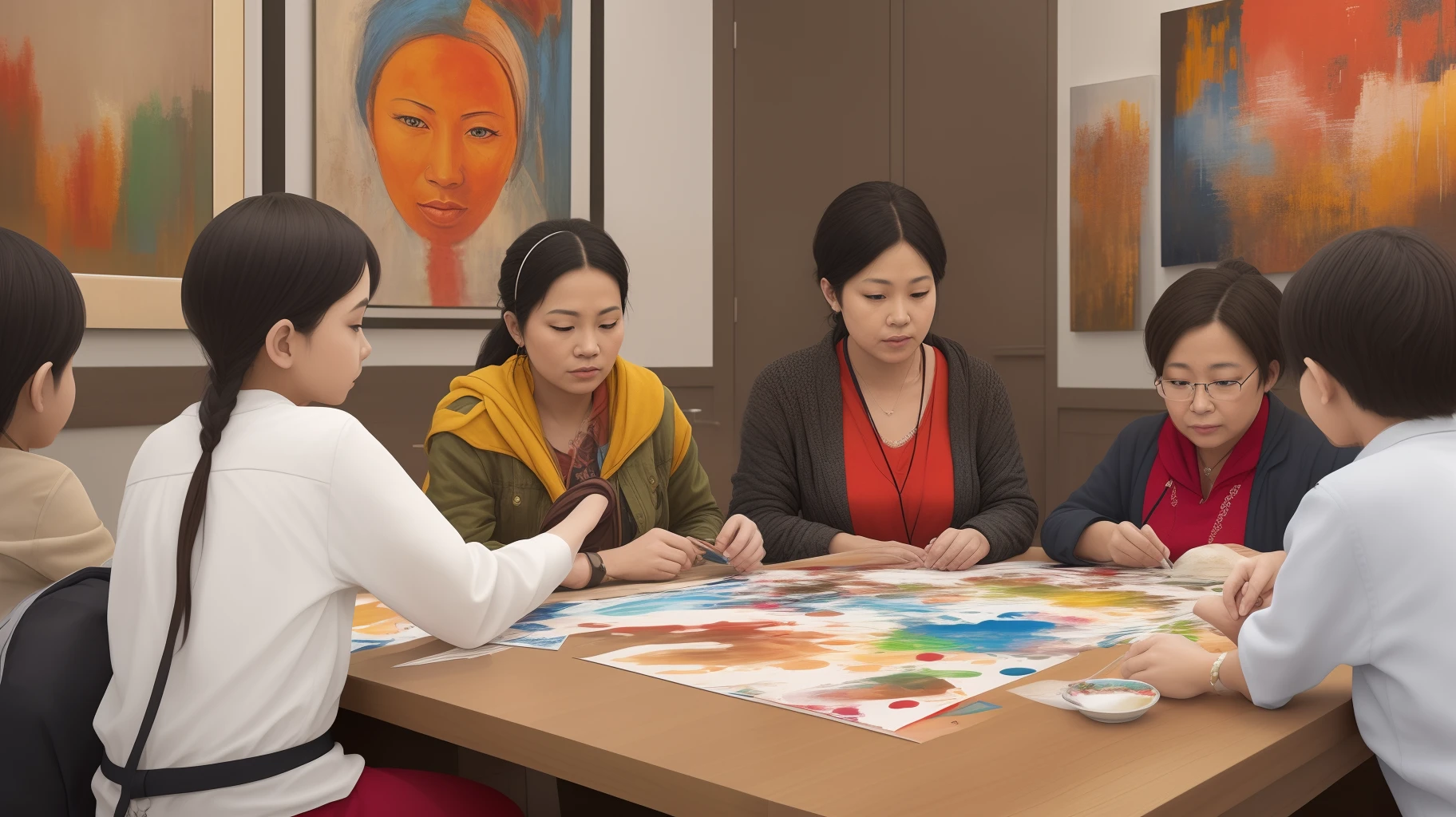 You could design a scene that represents cultural and ethnic diversity, highlighting the importance of acceptance and respect for differences. Showing your support for tolerance through art can create awareness and promote understanding among people, regardless of your background or beliefs.
