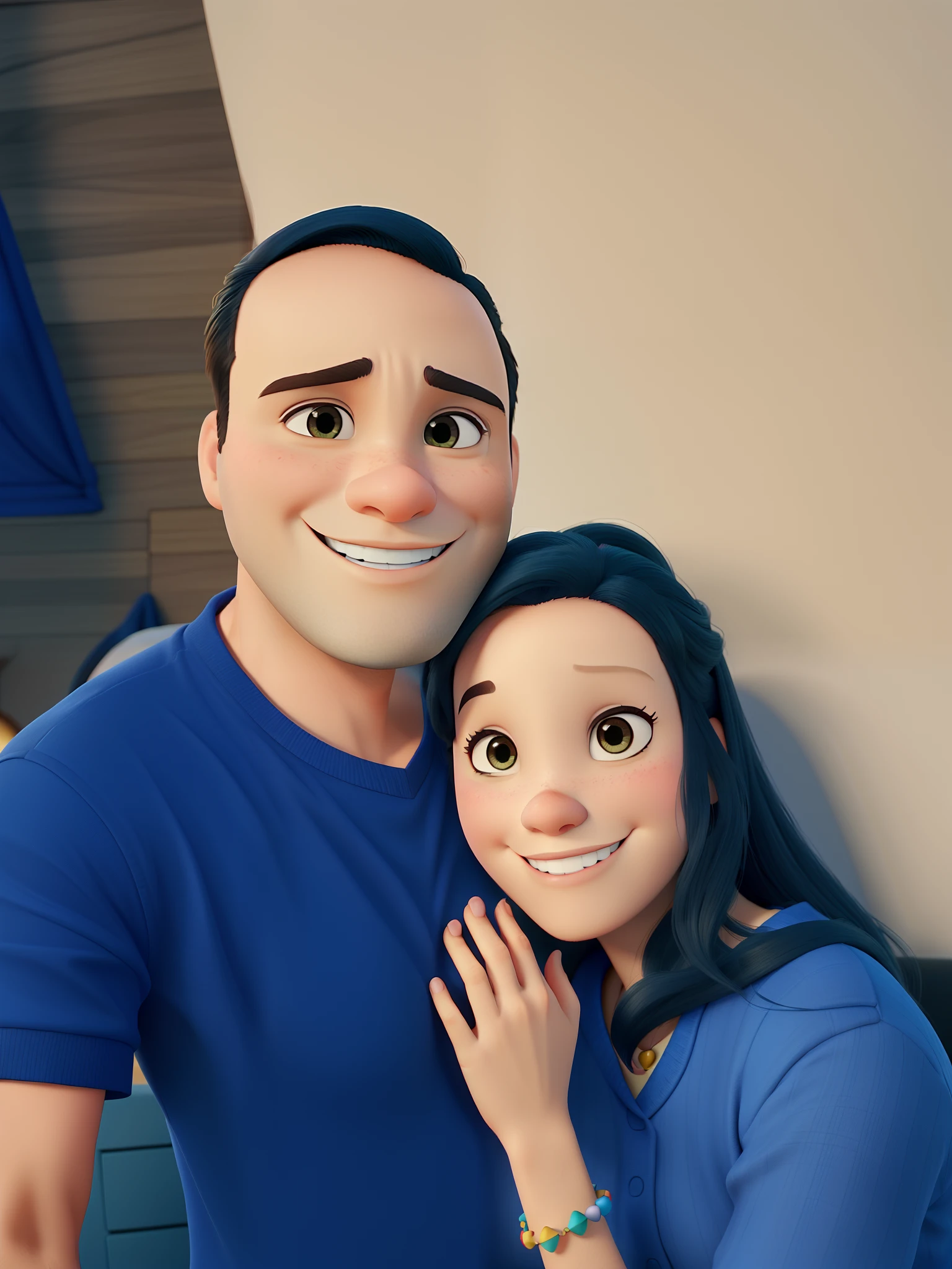 Um casal noestilo disney pixar, melhor qualidade, alta qualidade