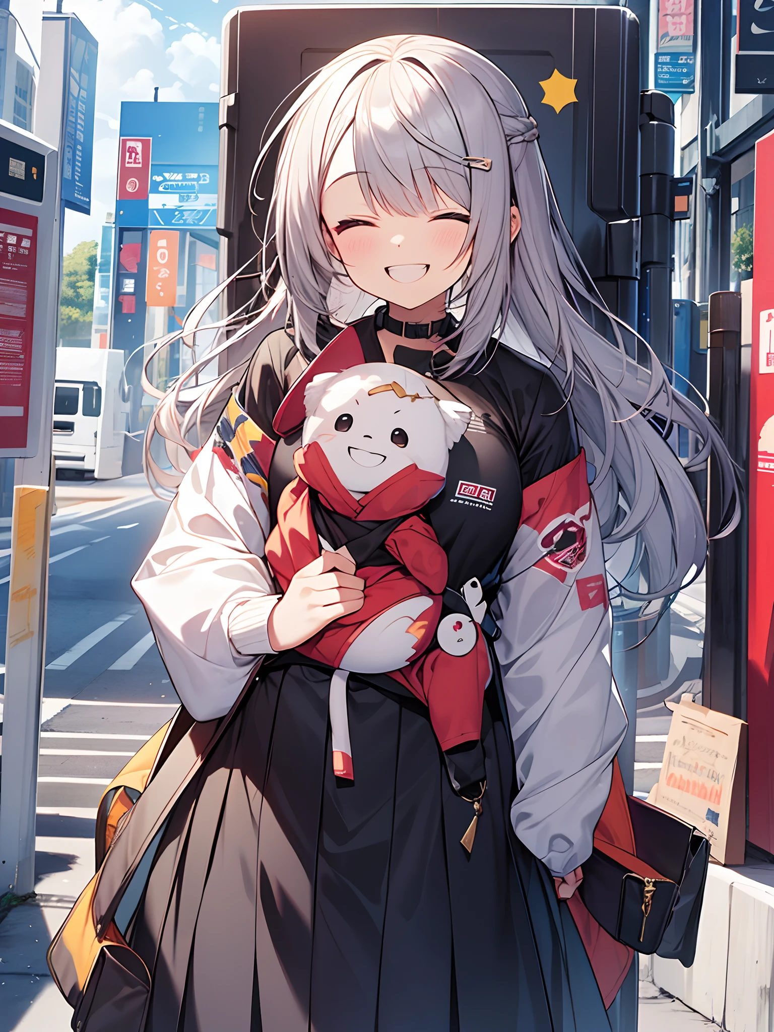 A smile、Laughing、