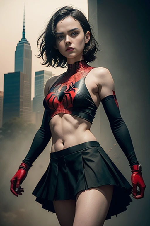Teen emma watson dressed as Robin the boy wonder. Detailed tight costume. Defined body. Slender. Small breasts.