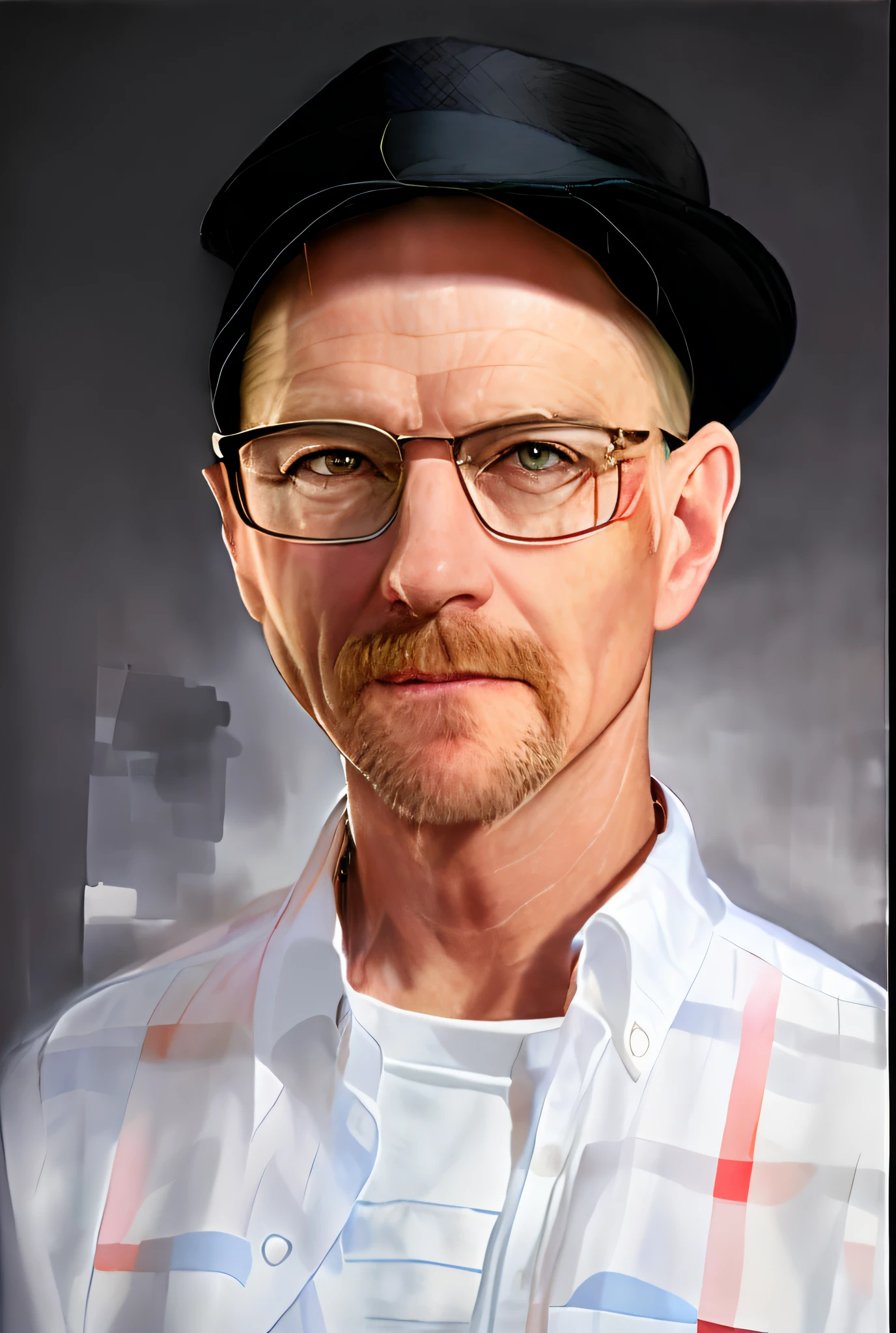 there is a man wearing a hat and glasses and a shirt, realistic portrait photo, high quality portrait, photorealistic portrait, photo realistic portrait, photo-realistic face, nerdy man character portrait, inspired by Dietmar Damerau, detailed portrait, photorealistic digital painting, man with glasses, hyperrealistic portrait, realistic portrait, portrait shot, closeup portrait shot, in the style of Peter Max