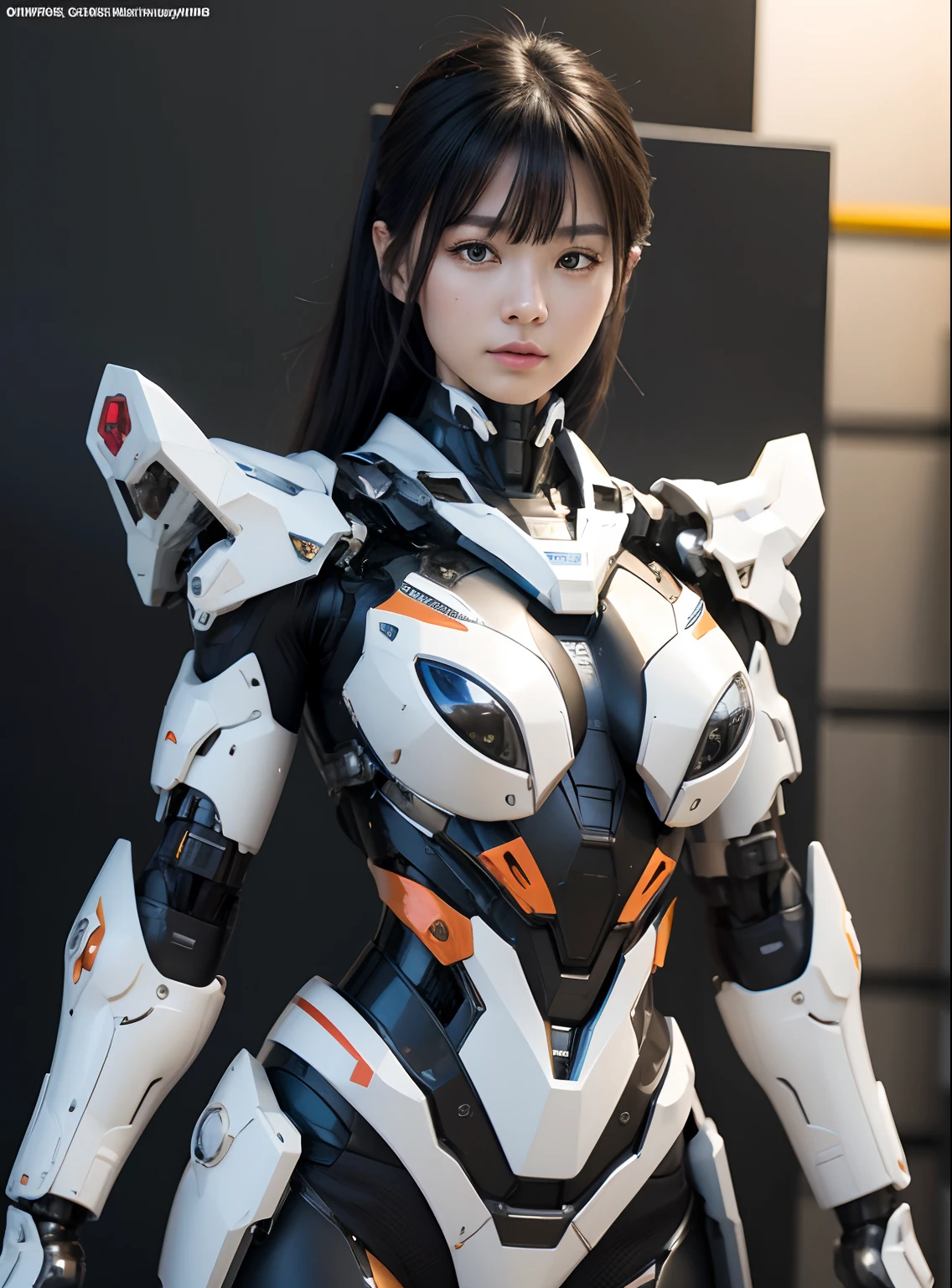 Textured skin, Super Detail, high details, High quality, Best Quality, hight resolution, 1080p, hard disk, Beautiful,(cyborgs),(Missiles from the chest),(Machine gun from both hands),beautiful cyborg woman,Mecha Cyborg Girl,Battle Mode,Girl with a Mecha Body,She wears a battle cyborg mech with a weapon,Fulll body Shot