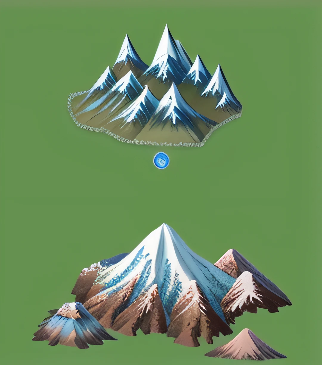 Mountain,snow mountains,ice mountain,Overlooking,quadratic element,Fairy style,gameicon,Game Mountain,