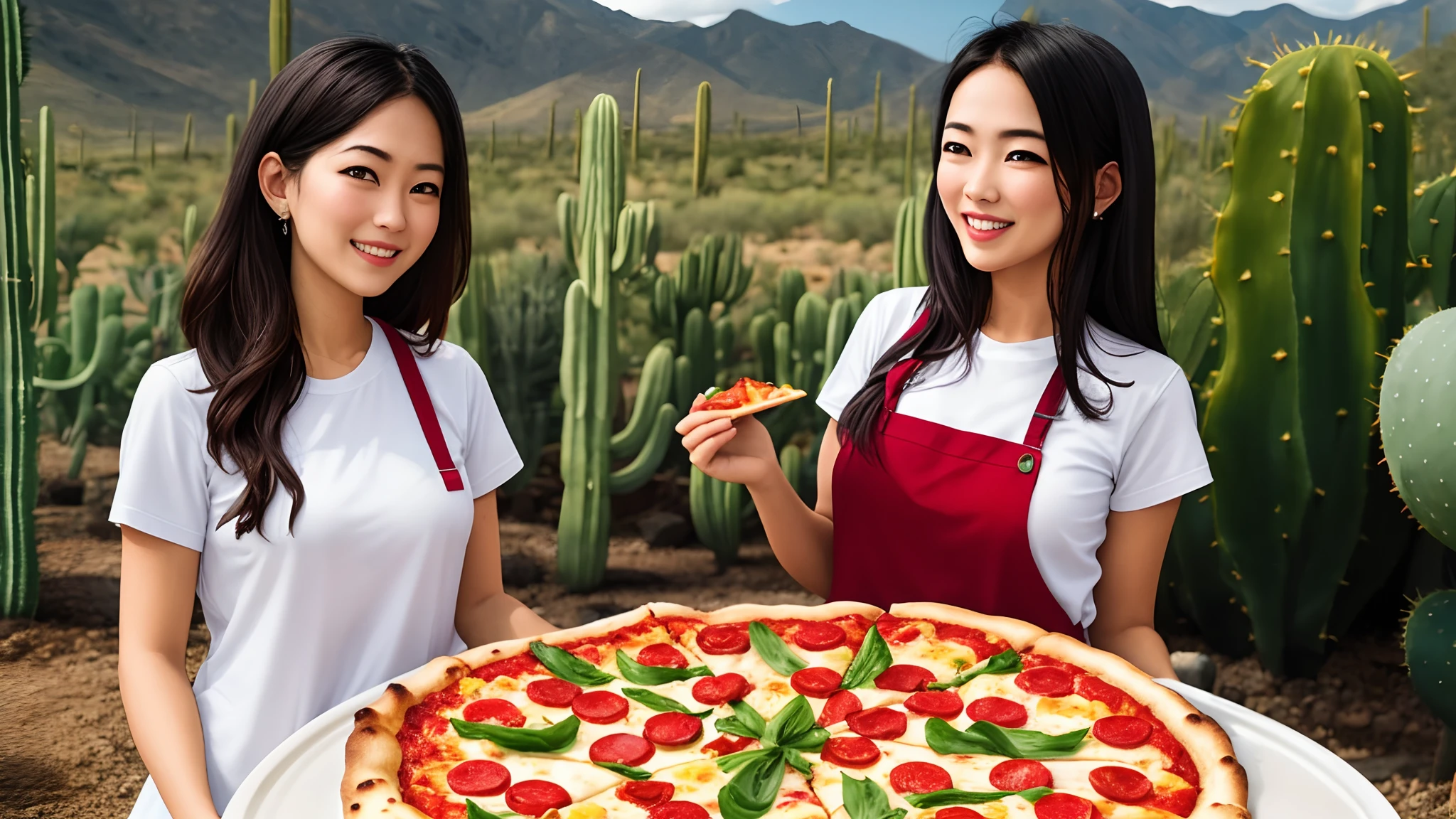 🌵 + 🍕 + 👭