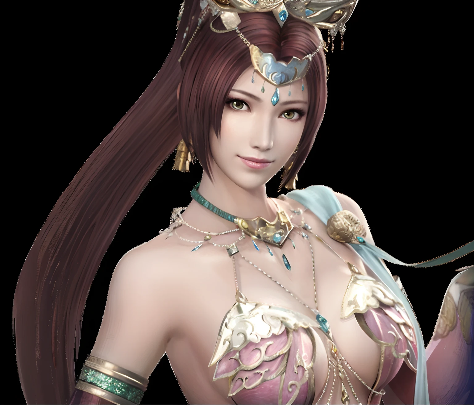 a close up of a woman in a costume with a sword, yun ling, a beautiful fantasy empress, full-body xianxia, inspired by Li Mei-shu, inspired by Ju Lian, dynasty warriors, lei min, inspired by Pu Hua, yang qi, ((a beautiful fantasy empress)), sha xi, Inspired by Lan Ying, xianxia