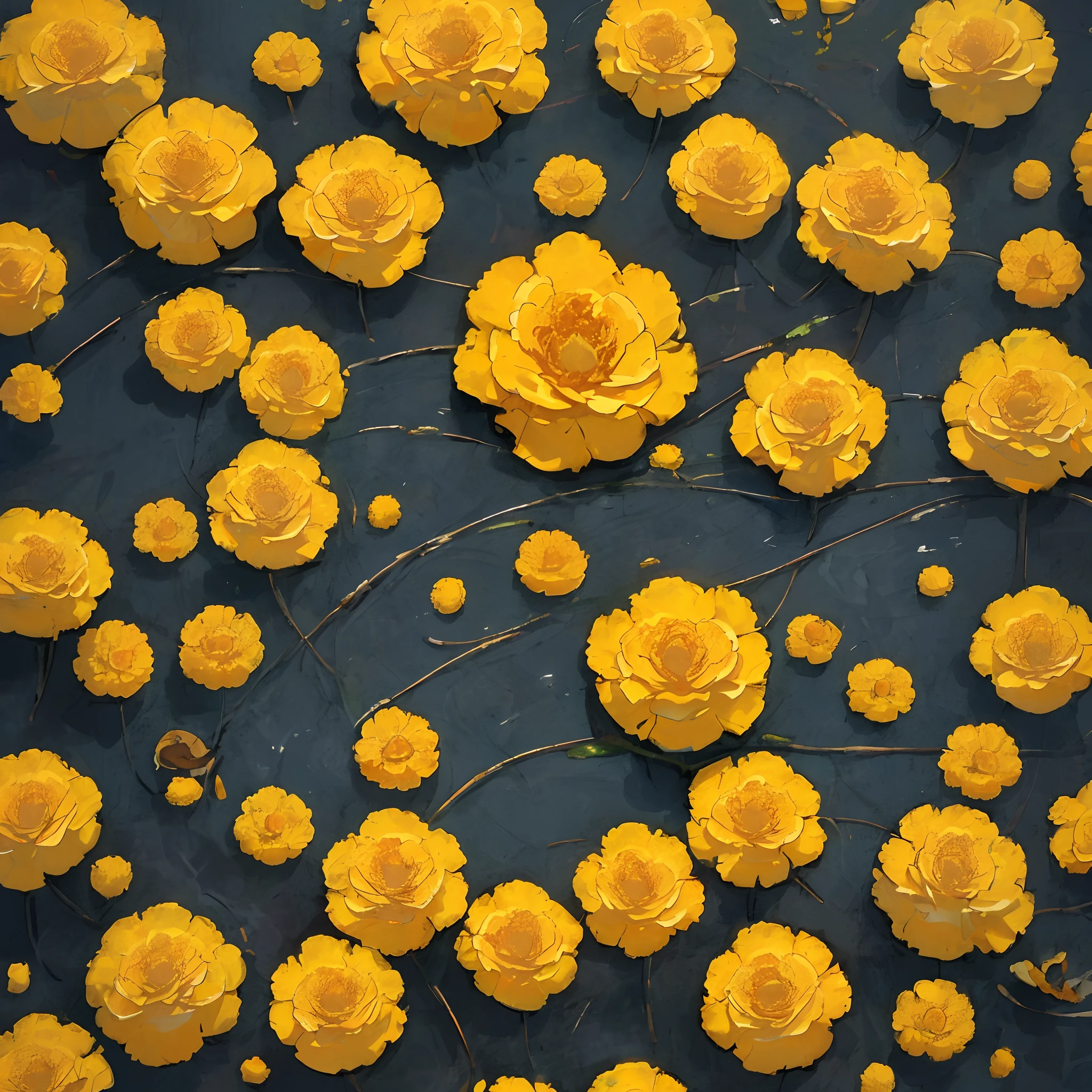 Abstract image of the short story “marigolds”