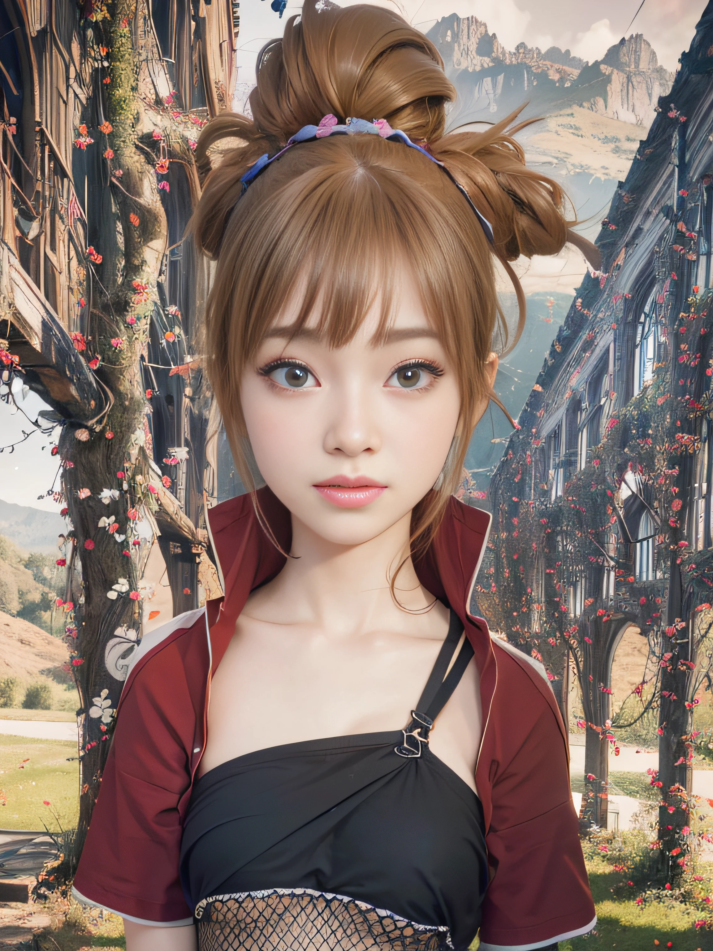 1 Girl, Beautiful Eyes and Face Details, Masterpiece, Best Quality, Close-up, Upper Body, Looking at the Viewer