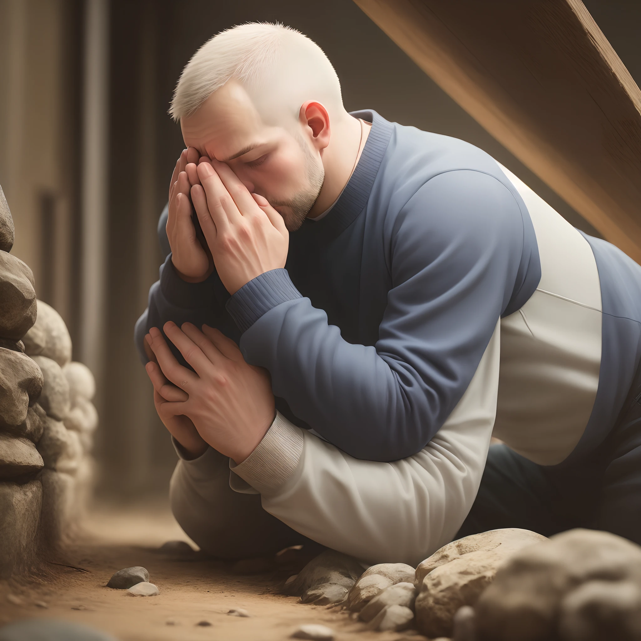 Man praying