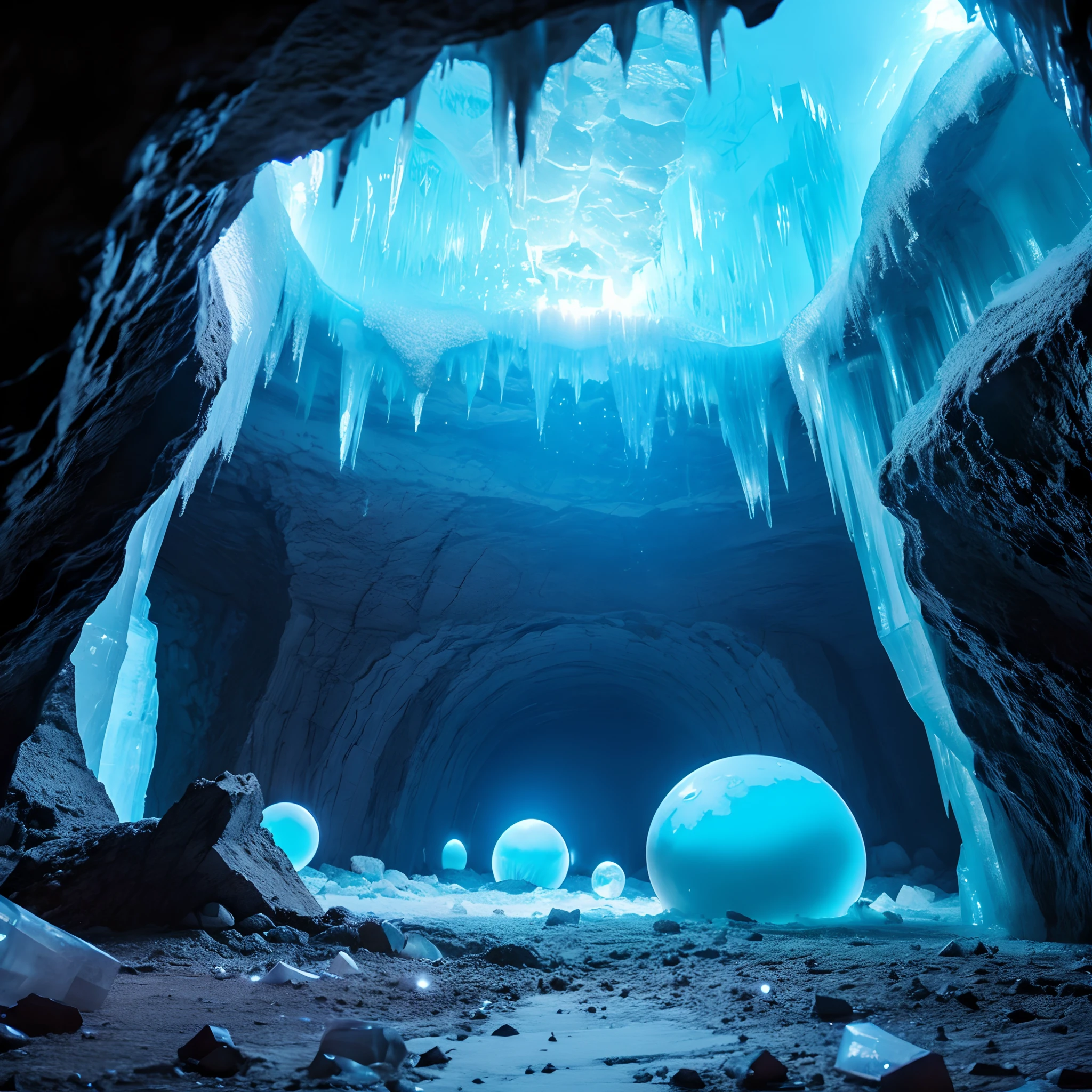 ice cave、Transparent Ice Wall、Search for alien eggs、Enter an unknown cave in search of alien eggs、Crashed spacecraft、Broken spaceship、Freezing a spacecraft、There are alien eggs、There are scary alien eggs