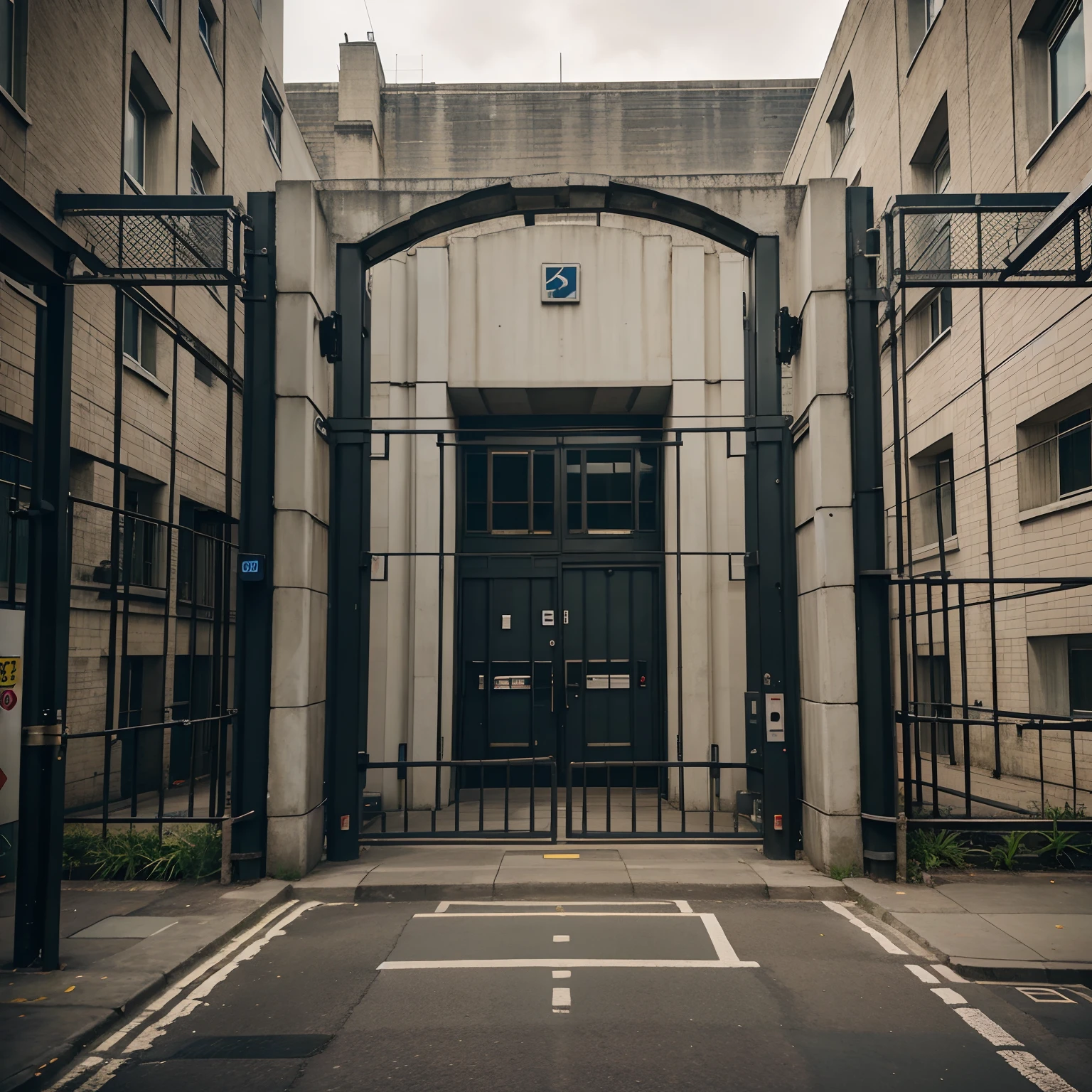 Exterior of a maximum-security prison in London