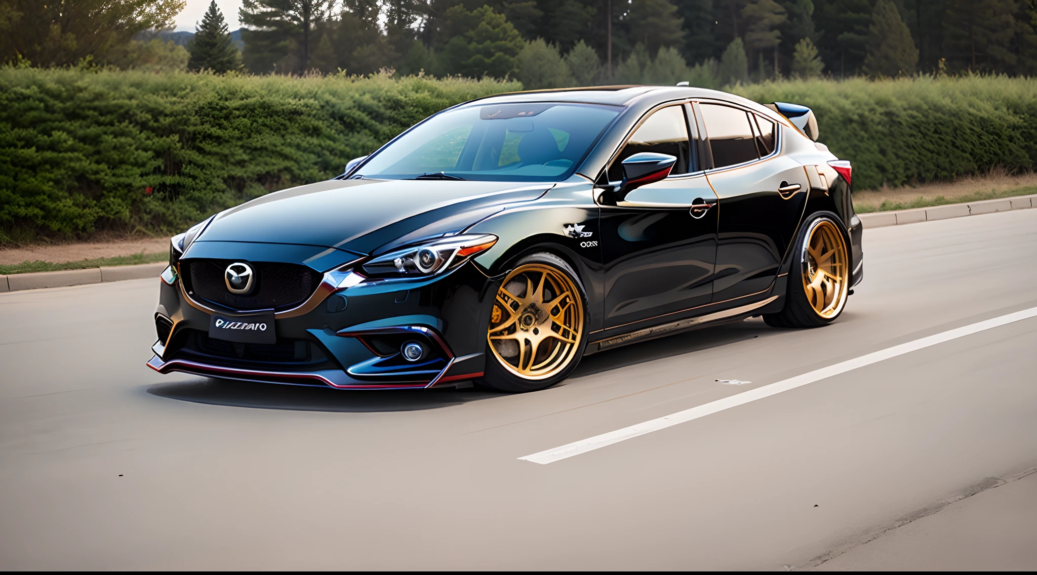 Mazdaspeed 6 with feet instead of wheels