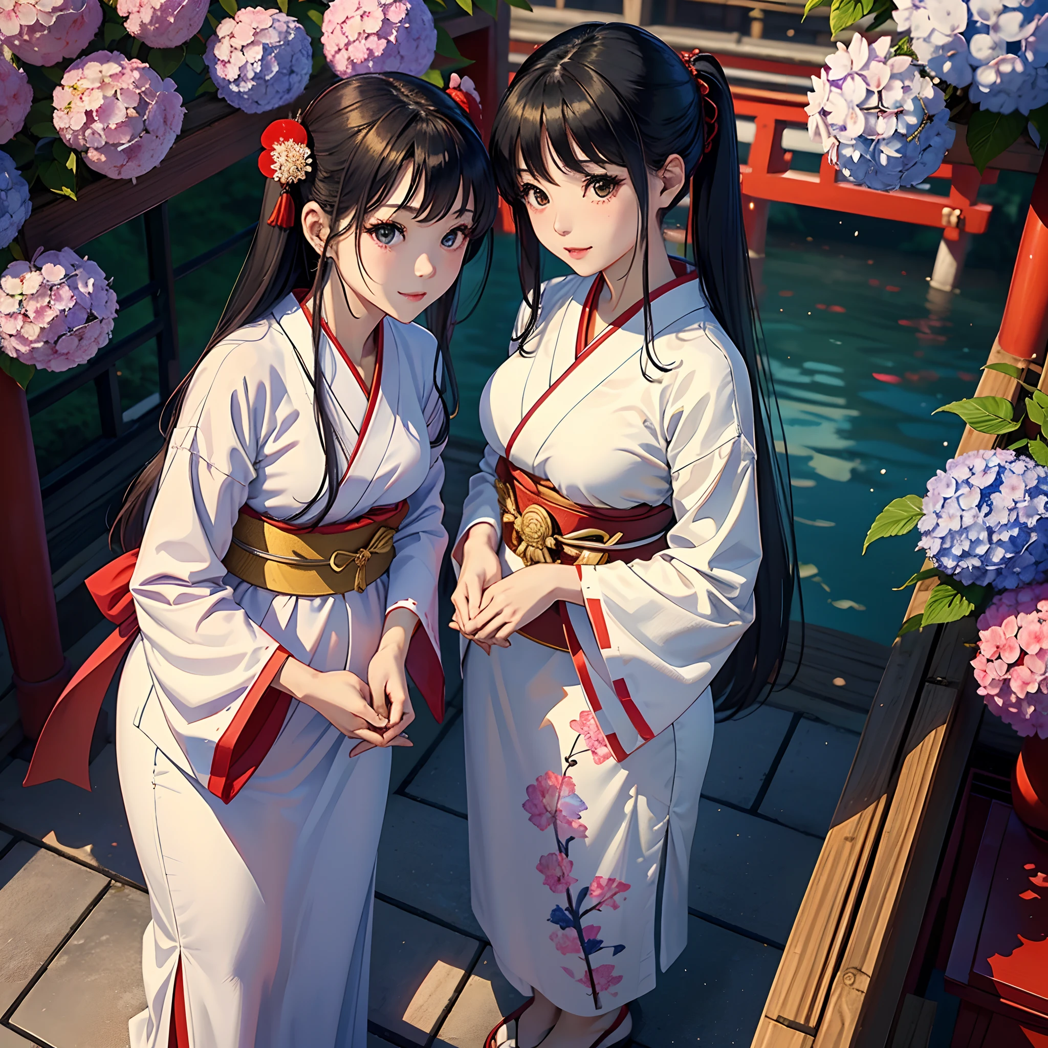 kimono、shrine maiden